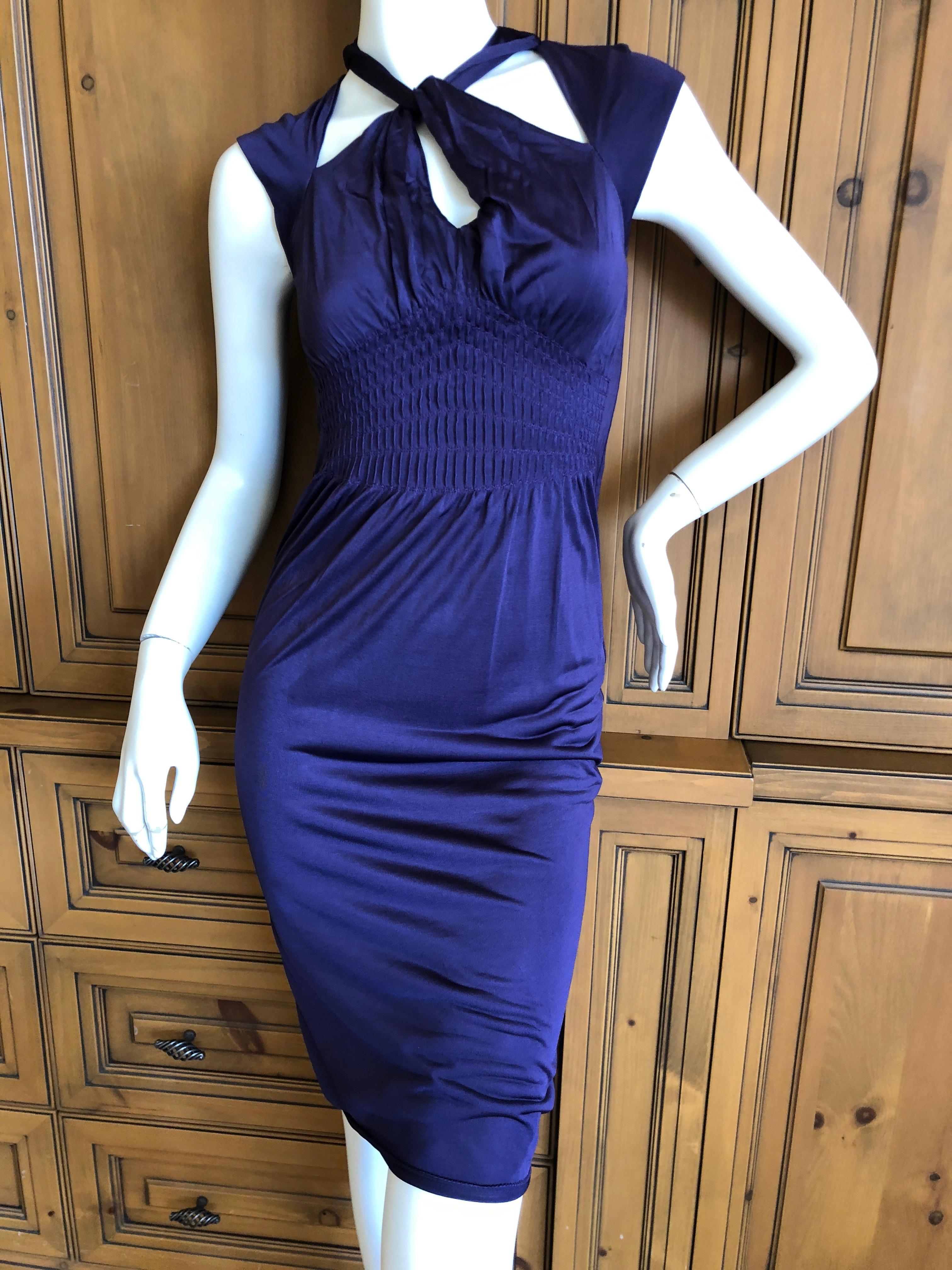 Gucci by Tom Ford Purple Backless Keyhole Dress.
So sexy, size XS, but seems to run large
Bust 36