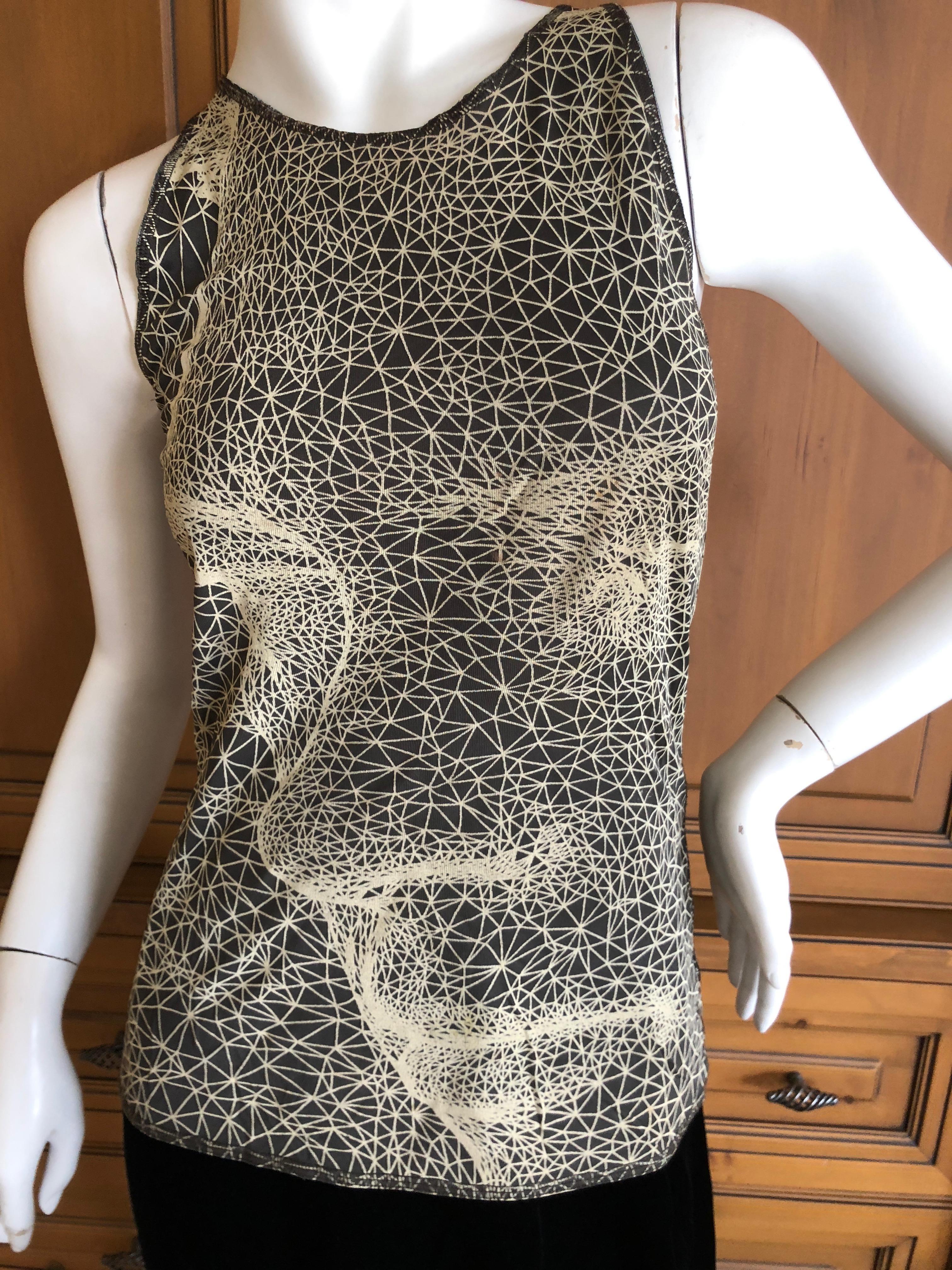 Jean Paul Gaultier Maille Femme Celestial Face Print Tank Top
Size S
Bust 38