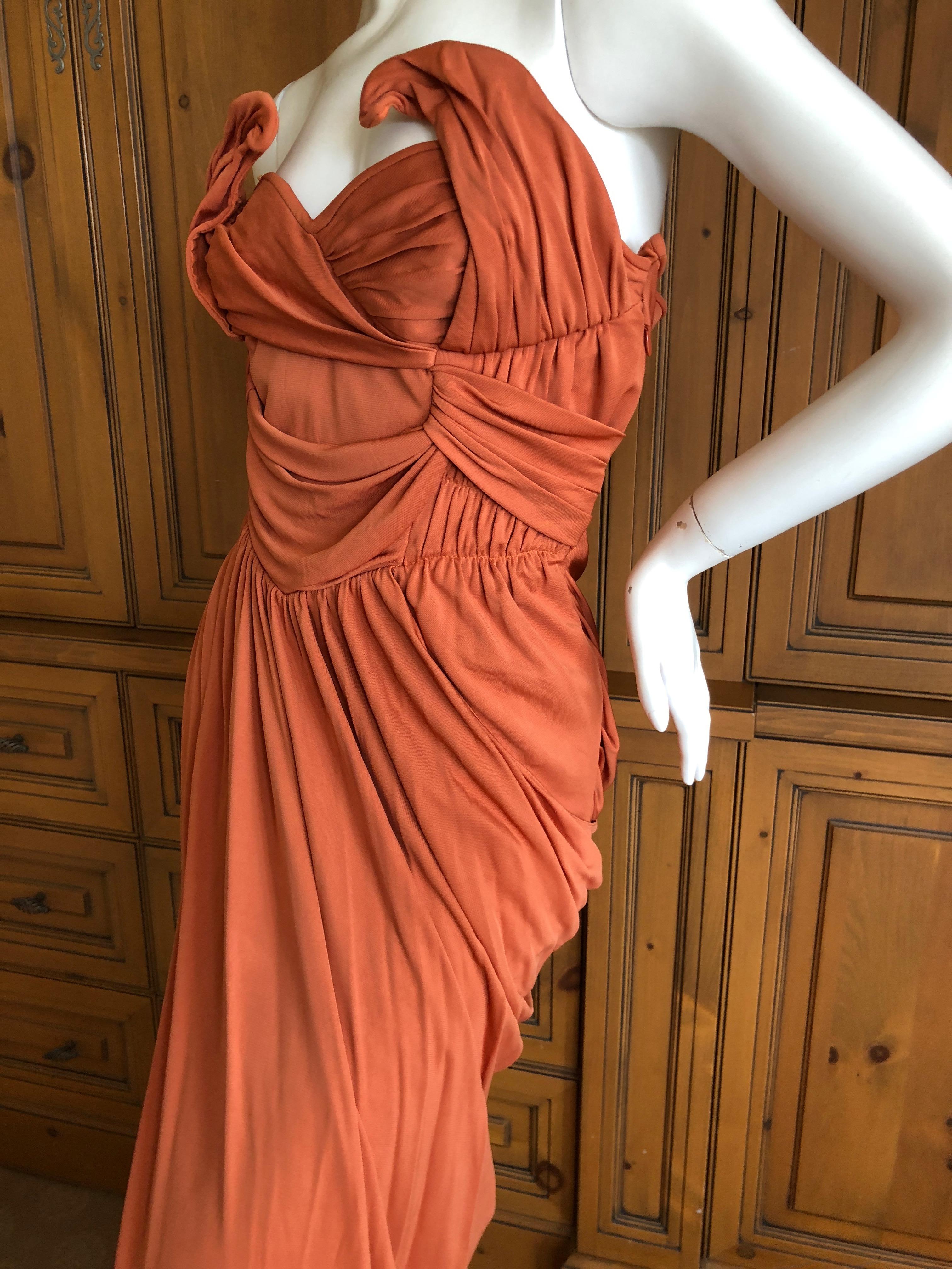 orange evening dresses