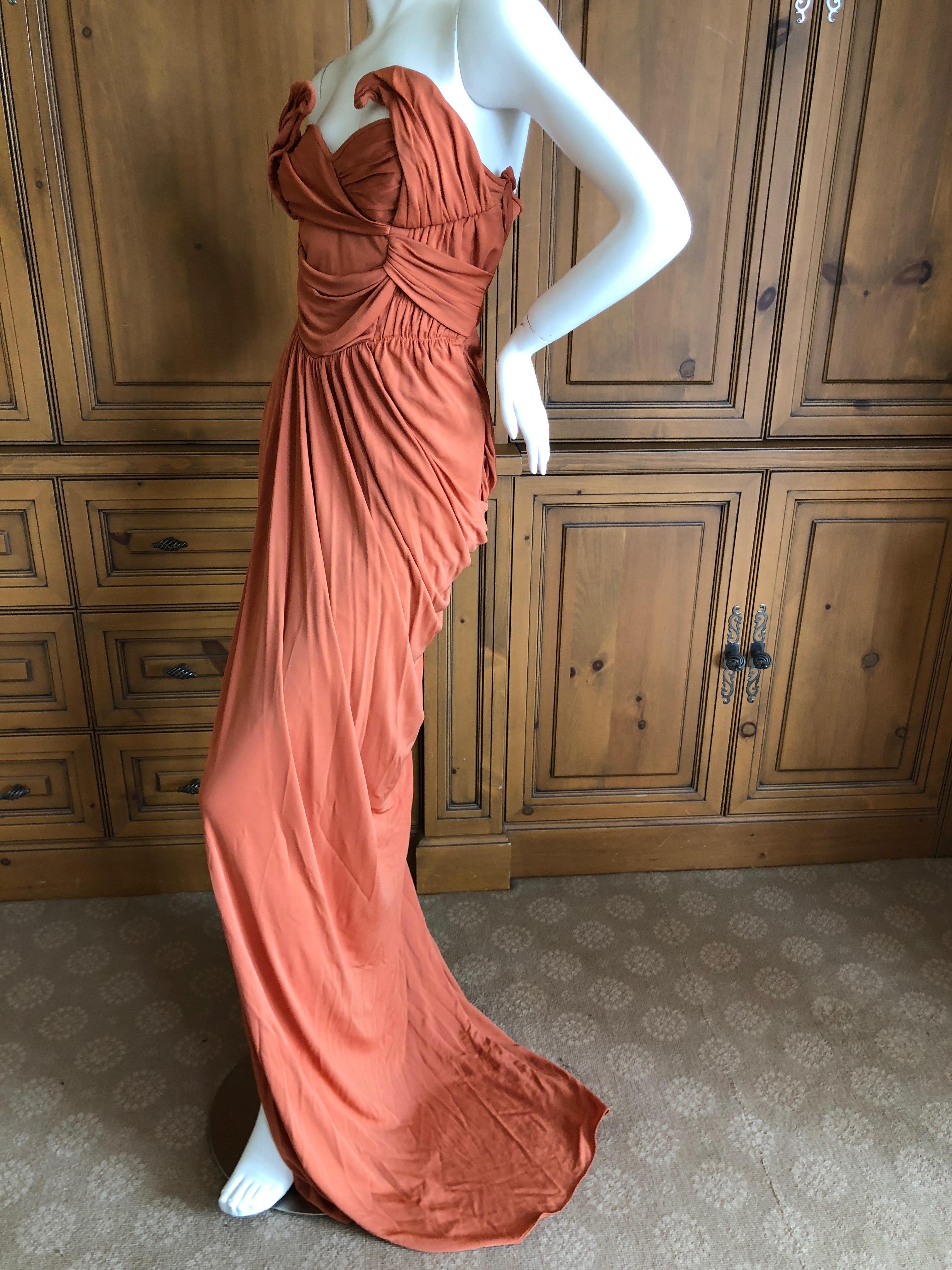 Women's John Galliano Orange Evening Dress, Spring 2010  For Sale