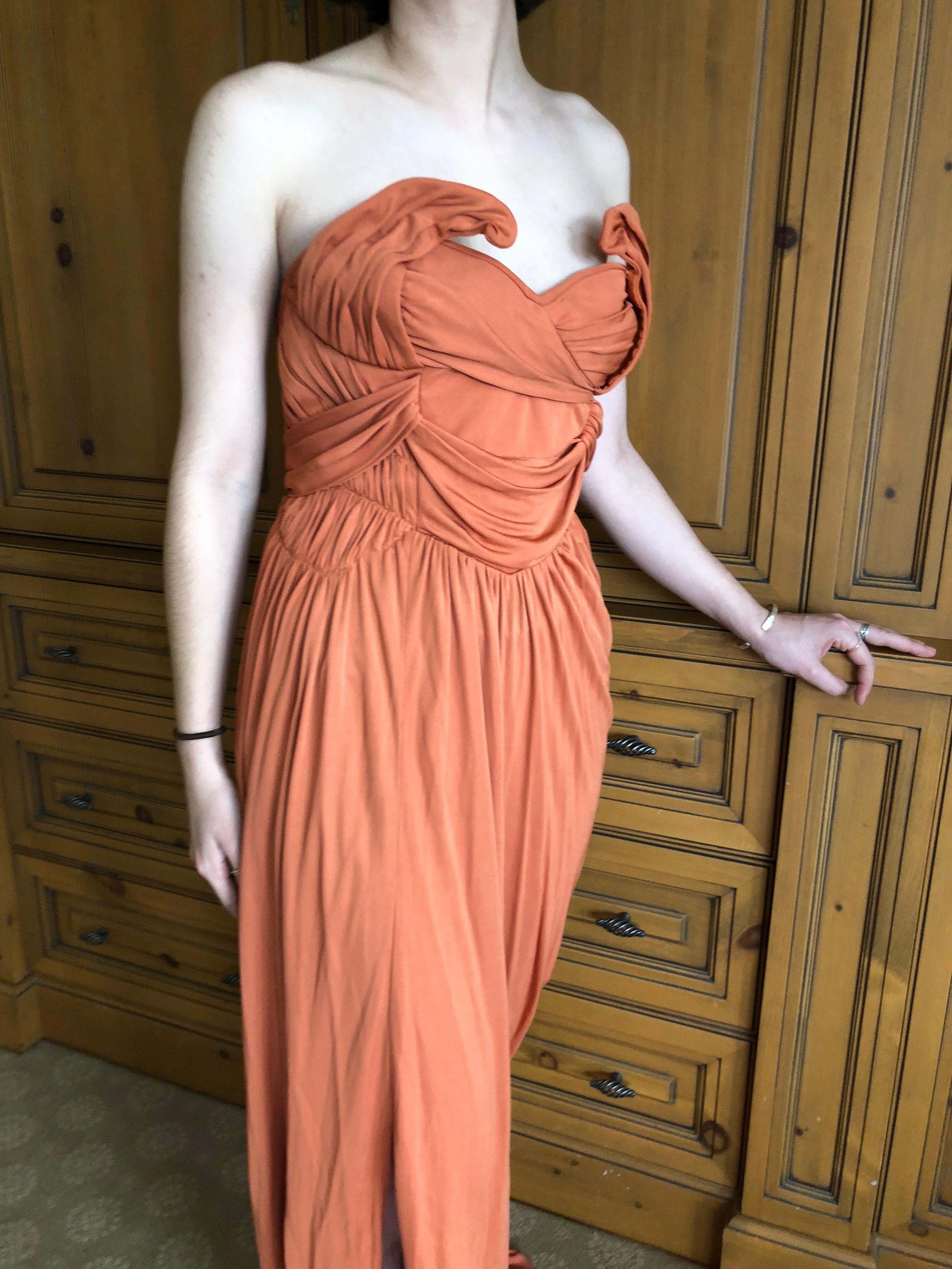 John Galliano Orange Evening Dress, Spring 2010  For Sale 4