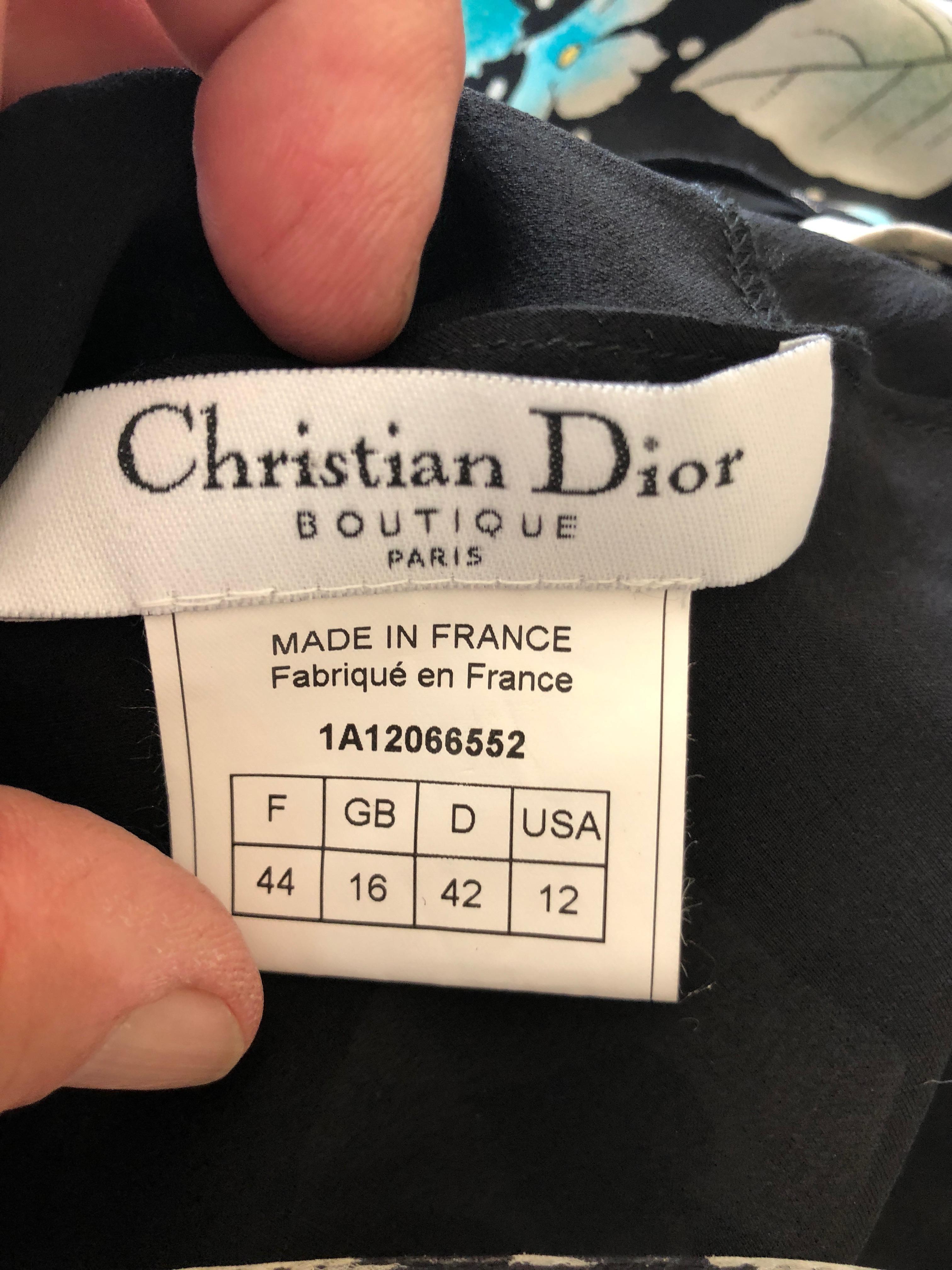 Christian Dior by John Galliano Playing Card Domino Print Silk Evening Dress In Excellent Condition For Sale In Cloverdale, CA