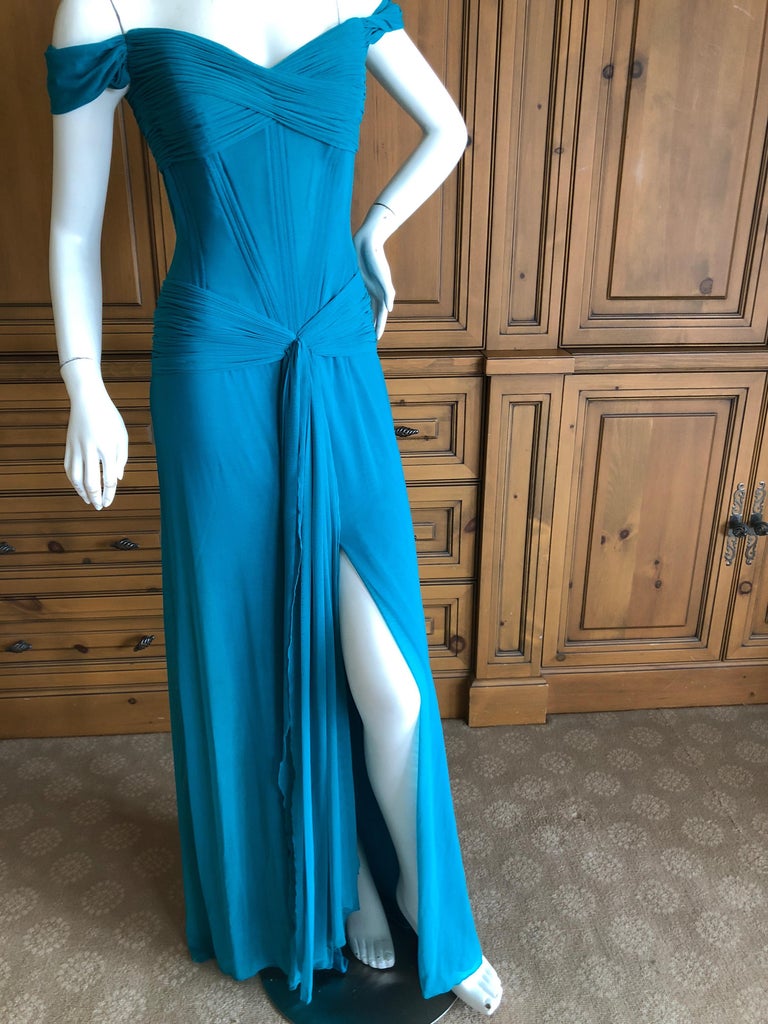 Vicky Teil Couture Paris for Neiman Marcus Corseted Evening Gown NWT ...