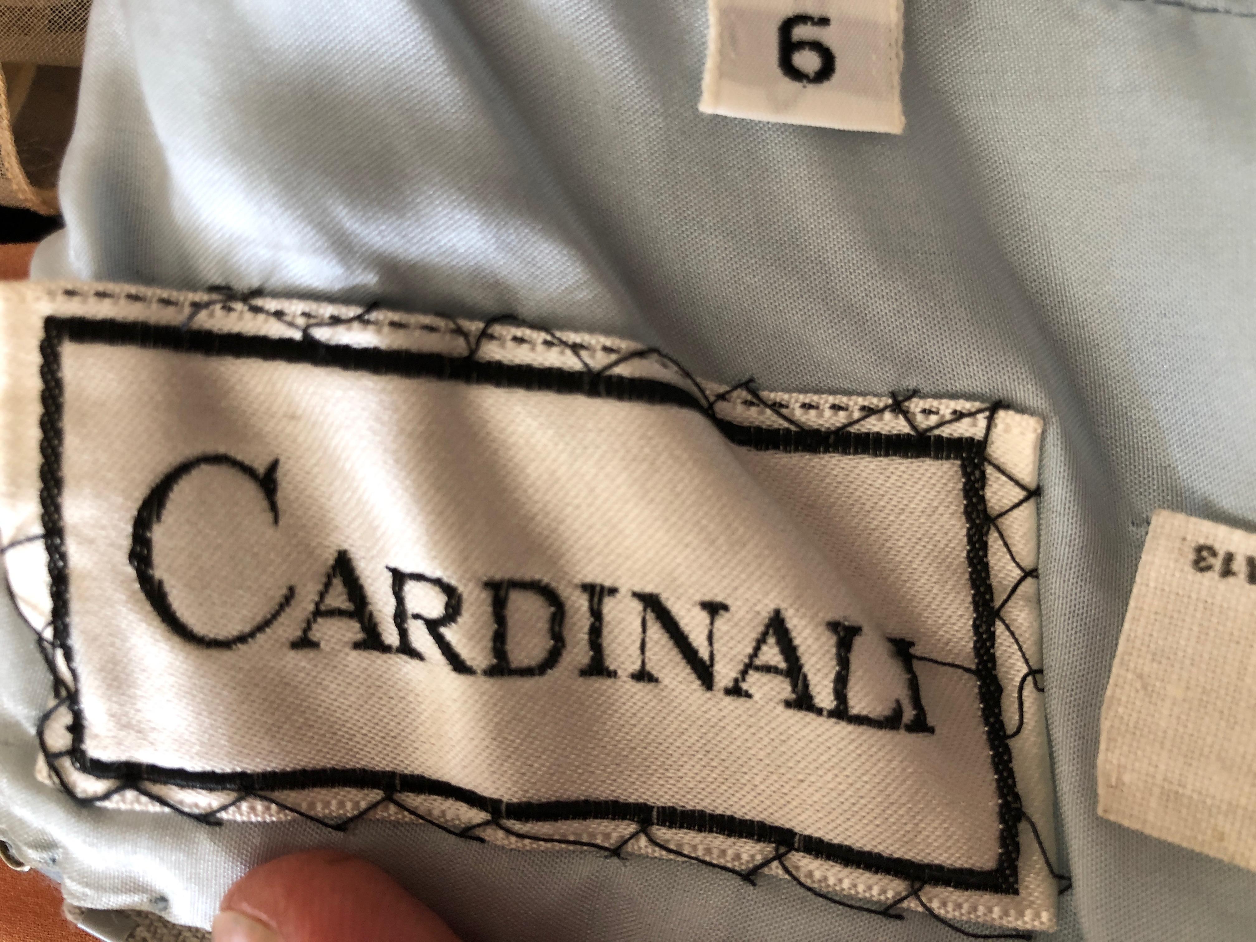 Cardinali Blue Crepe Jersey Keyhole Halter Evening Dress  Fall 1973 For Sale 4