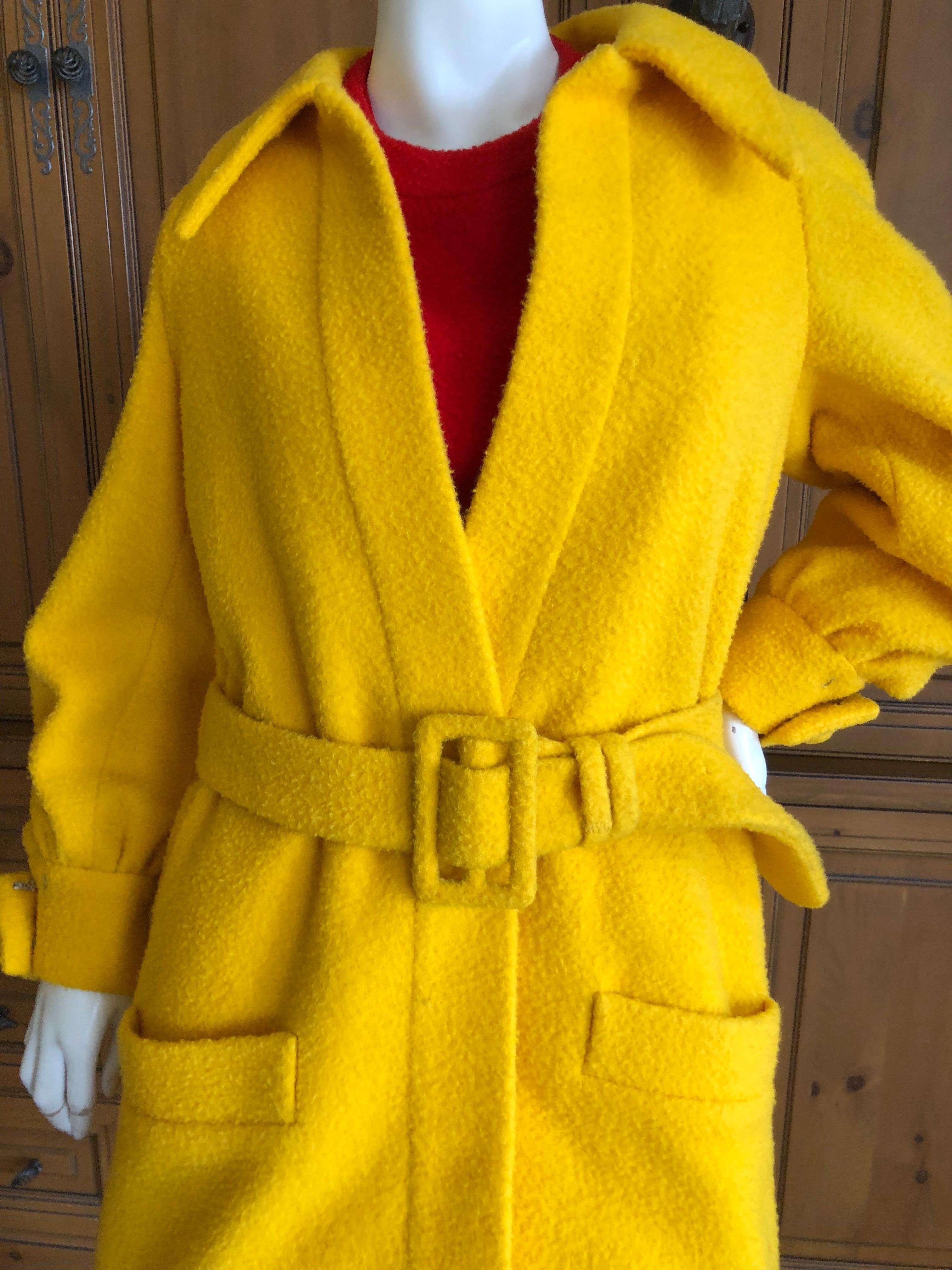 Cardinali Color Block Boucle Dress and Belted Coat, Fall 1972 For Sale 5