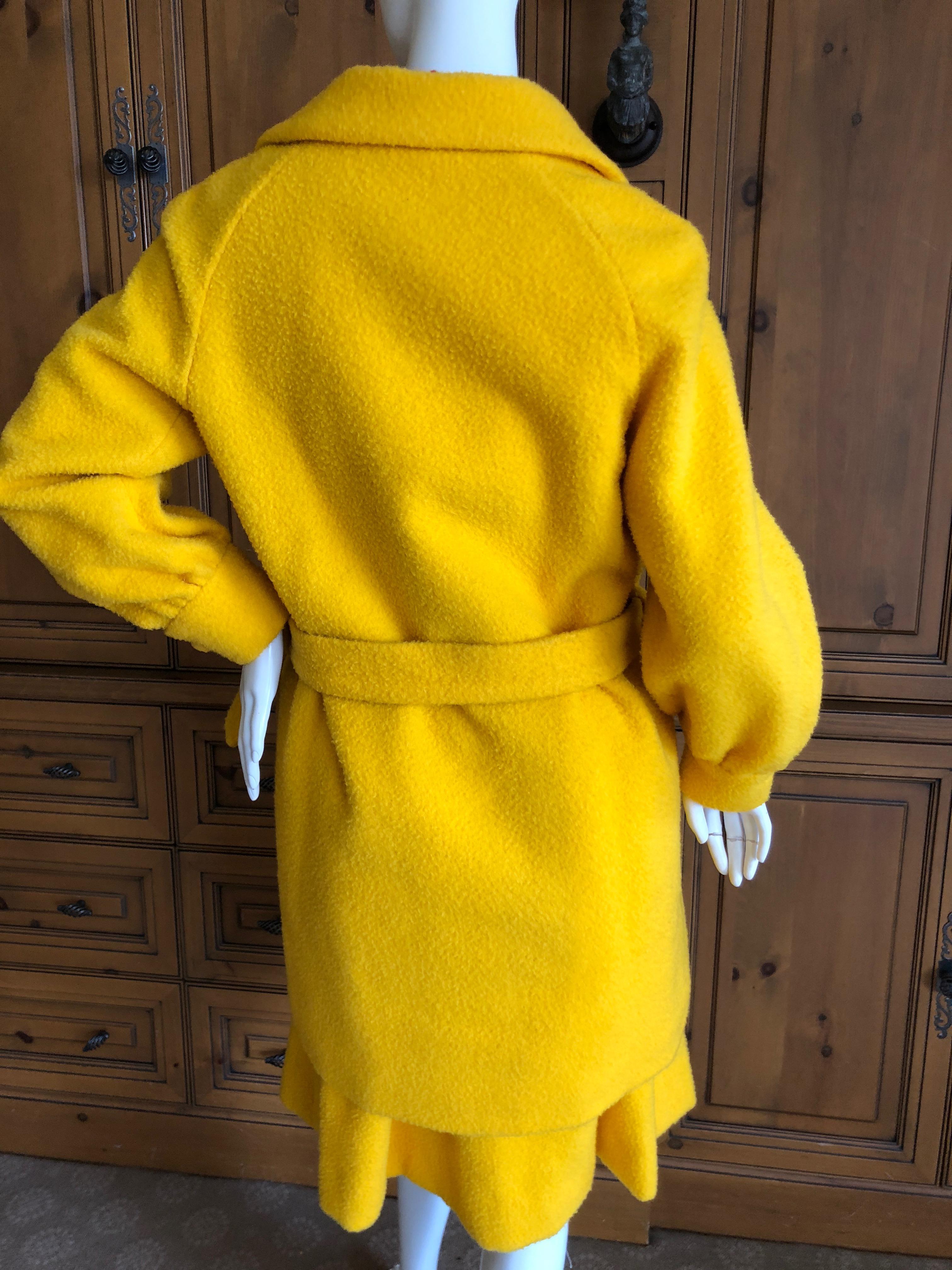 Cardinali Color Block Boucle Dress and Belted Coat, Fall 1972 For Sale 6