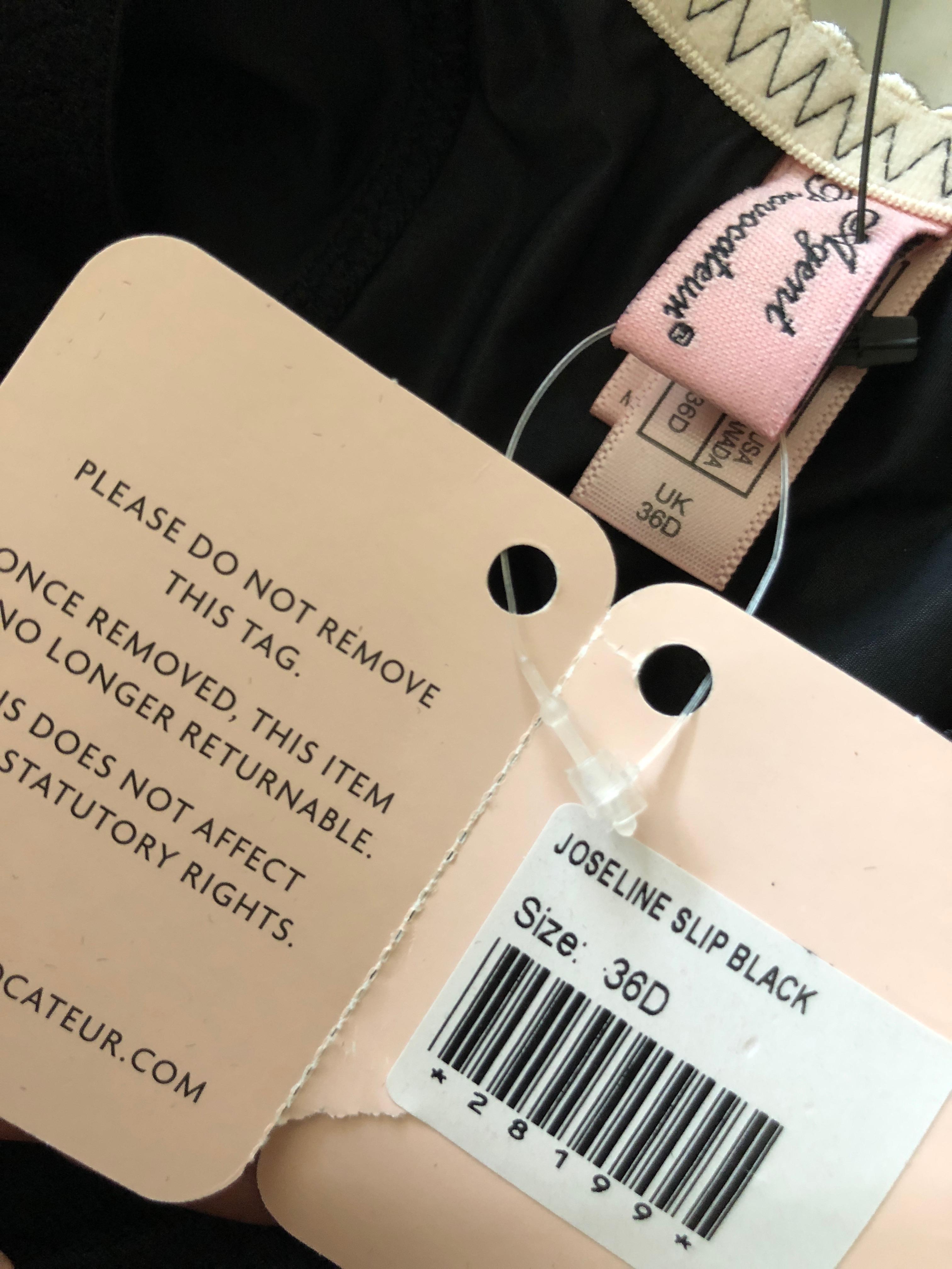 Agent Provocateur Lingerie Joseline Slip Dress w Underwire Bra NWT 36D In New Condition For Sale In Cloverdale, CA