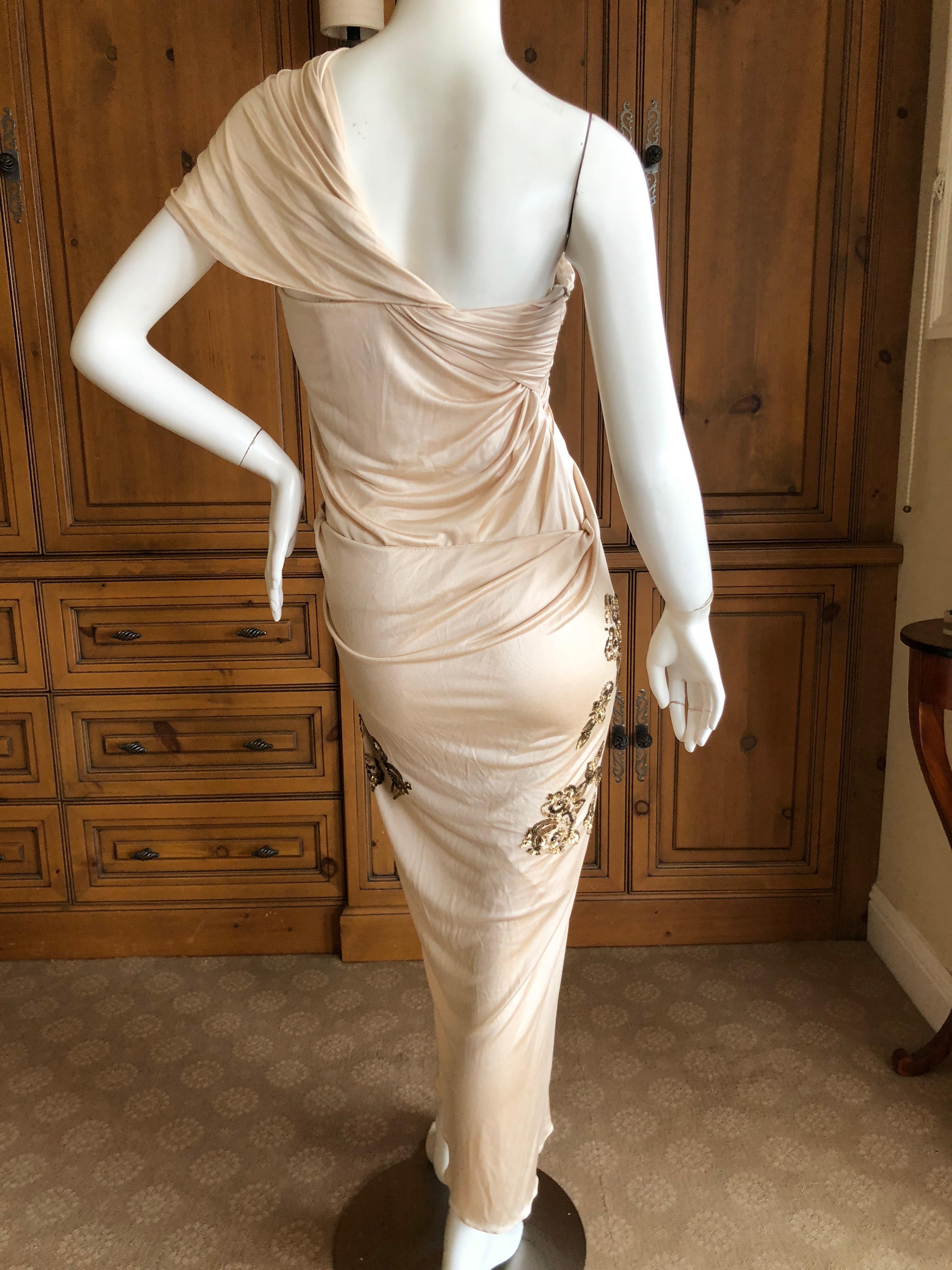 Christian Dior by John Galliano Evening Dress with Lesage Sequin Bead Flowers 8