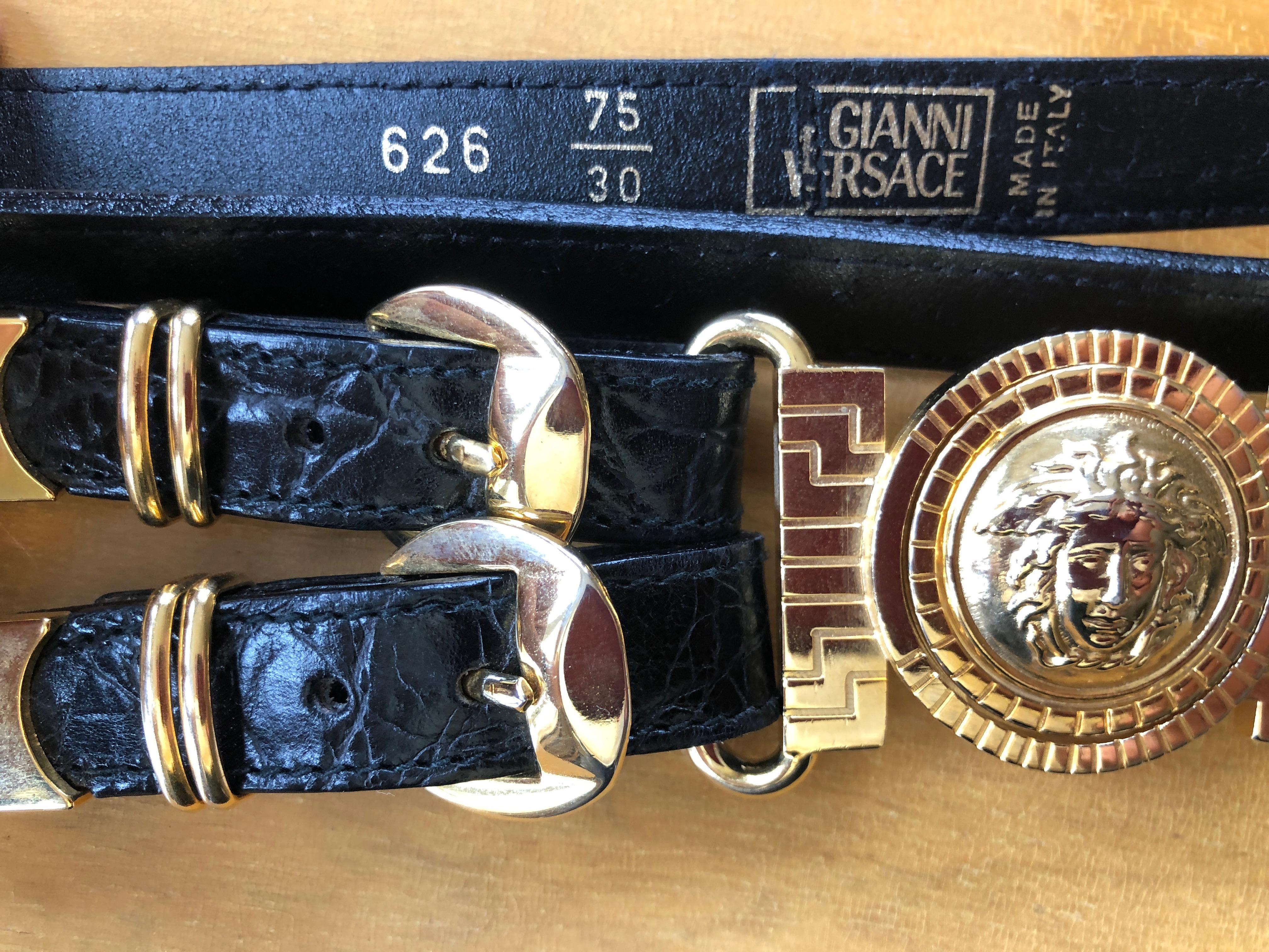 vintage versace belts