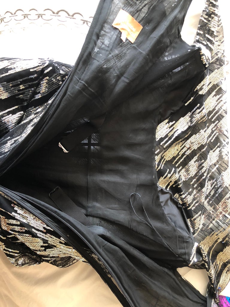 Vivienne Westwood 2012 Silver Sequin Corset Gown
