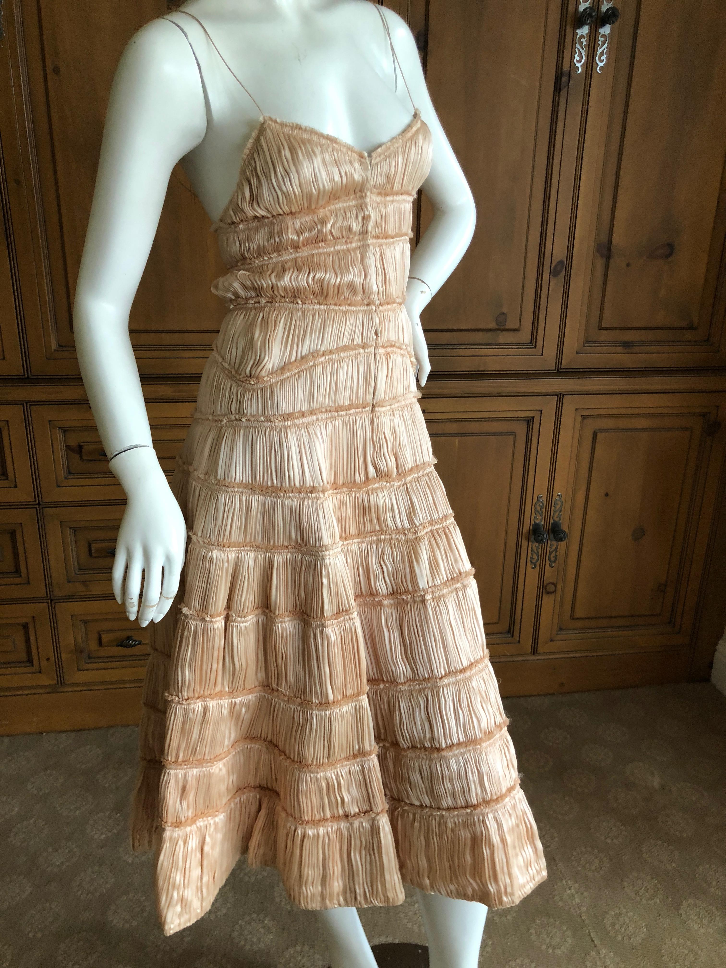 Isabel Toldedo Plisse Pleated Silk Cocktail Dress for Barney's NY NWT $3750 In New Condition In Cloverdale, CA