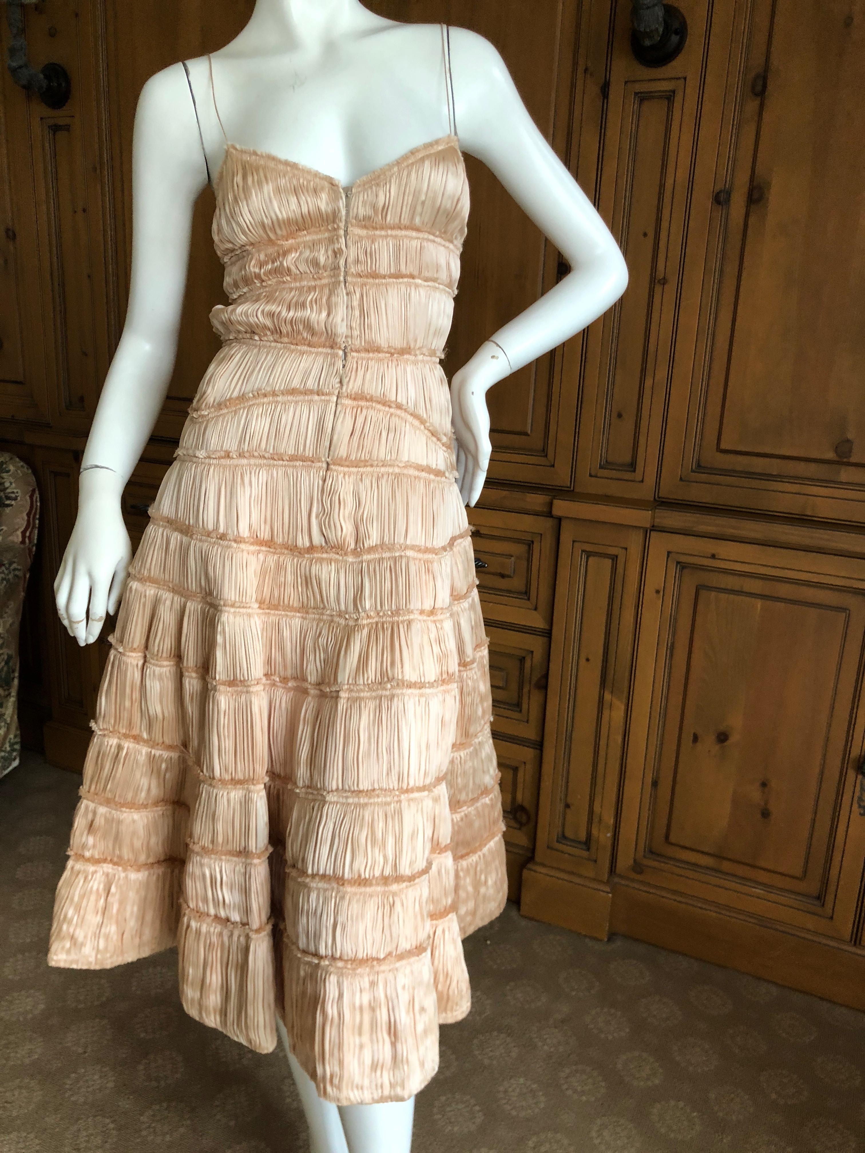Women's or Men's Isabel Toldedo Plisse Pleated Silk Cocktail Dress for Barney's NY NWT $3750