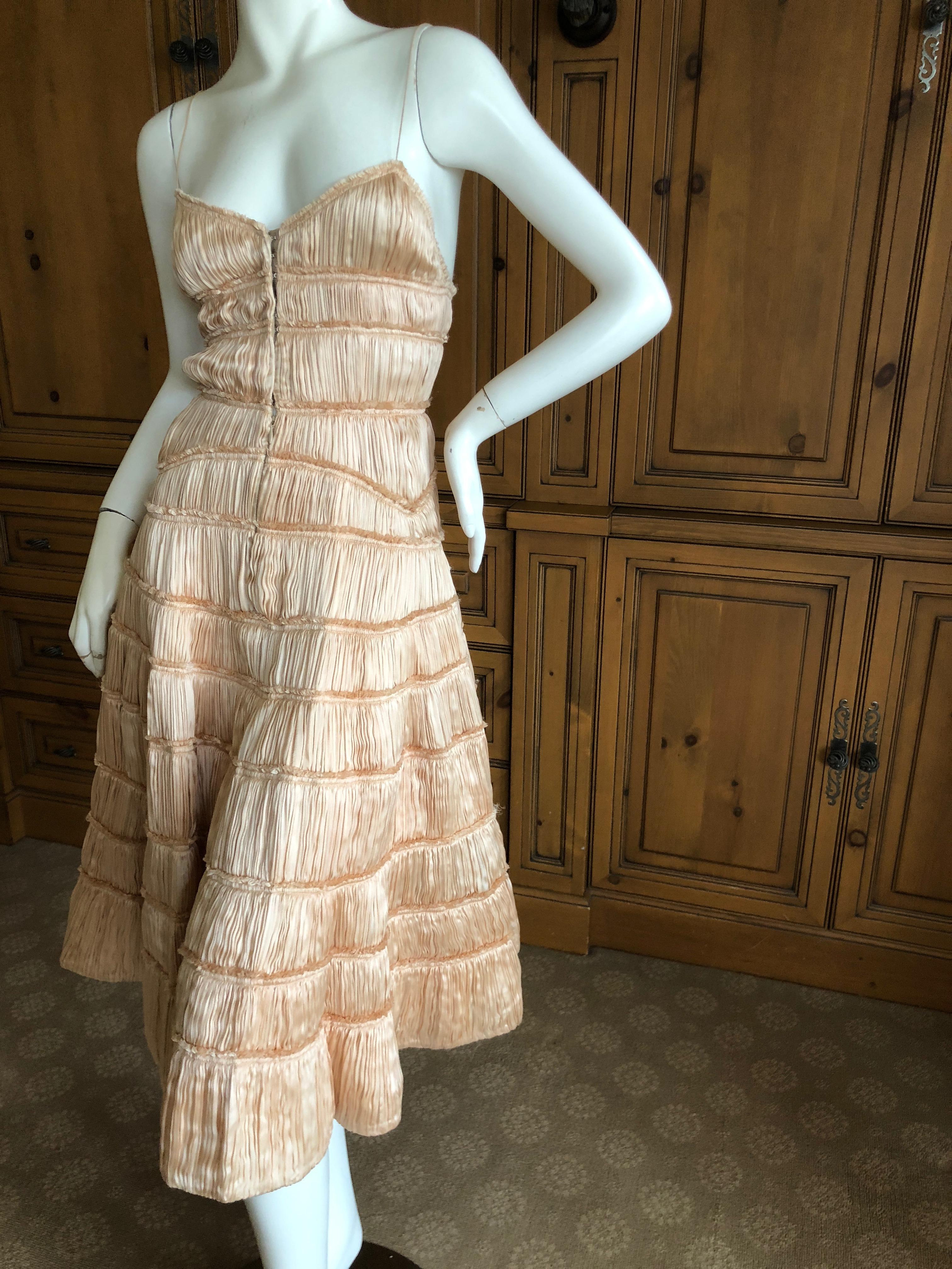 Isabel Toldedo Plisse Pleated Silk Cocktail Dress for Barney's NY NWT $3750 3