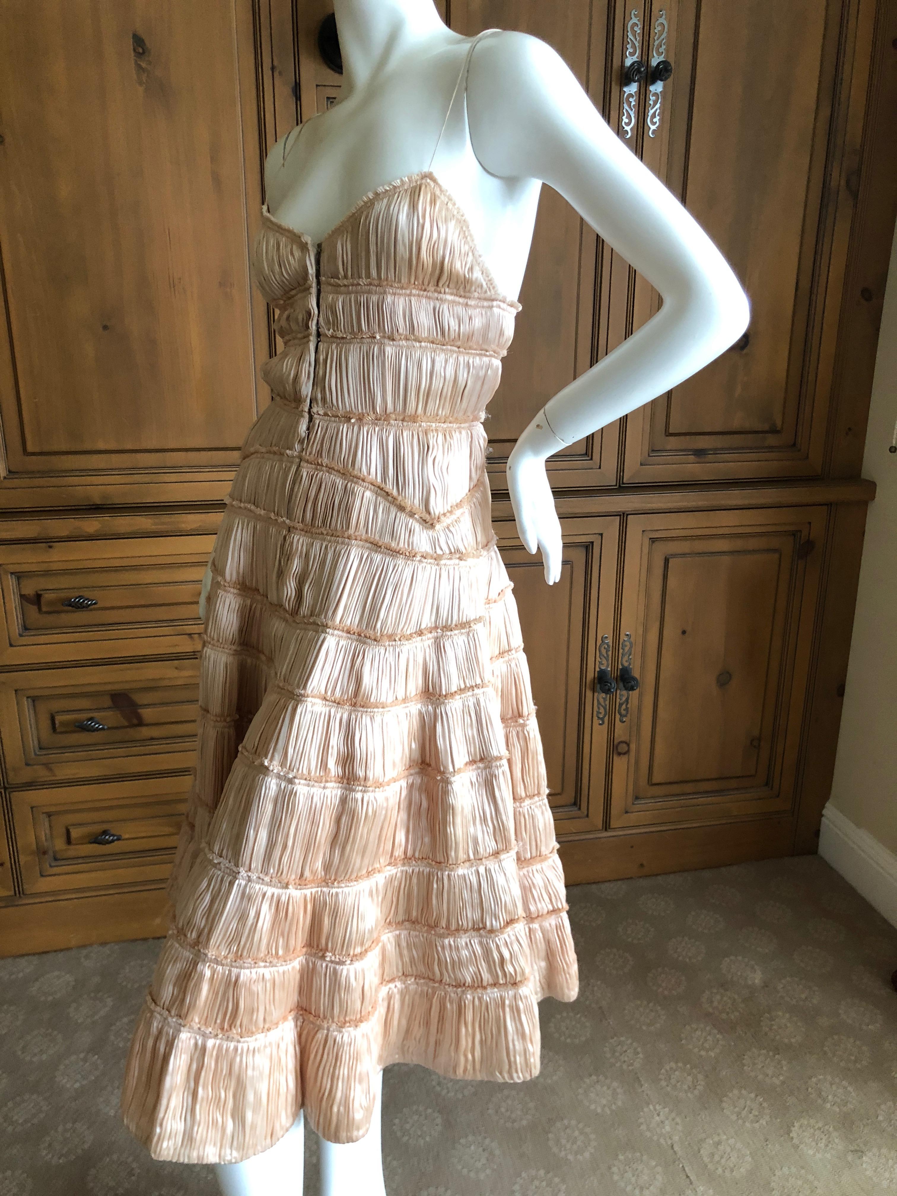 Isabel Toldedo Plisse Pleated Silk Cocktail Dress for Barney's NY NWT $3750 4