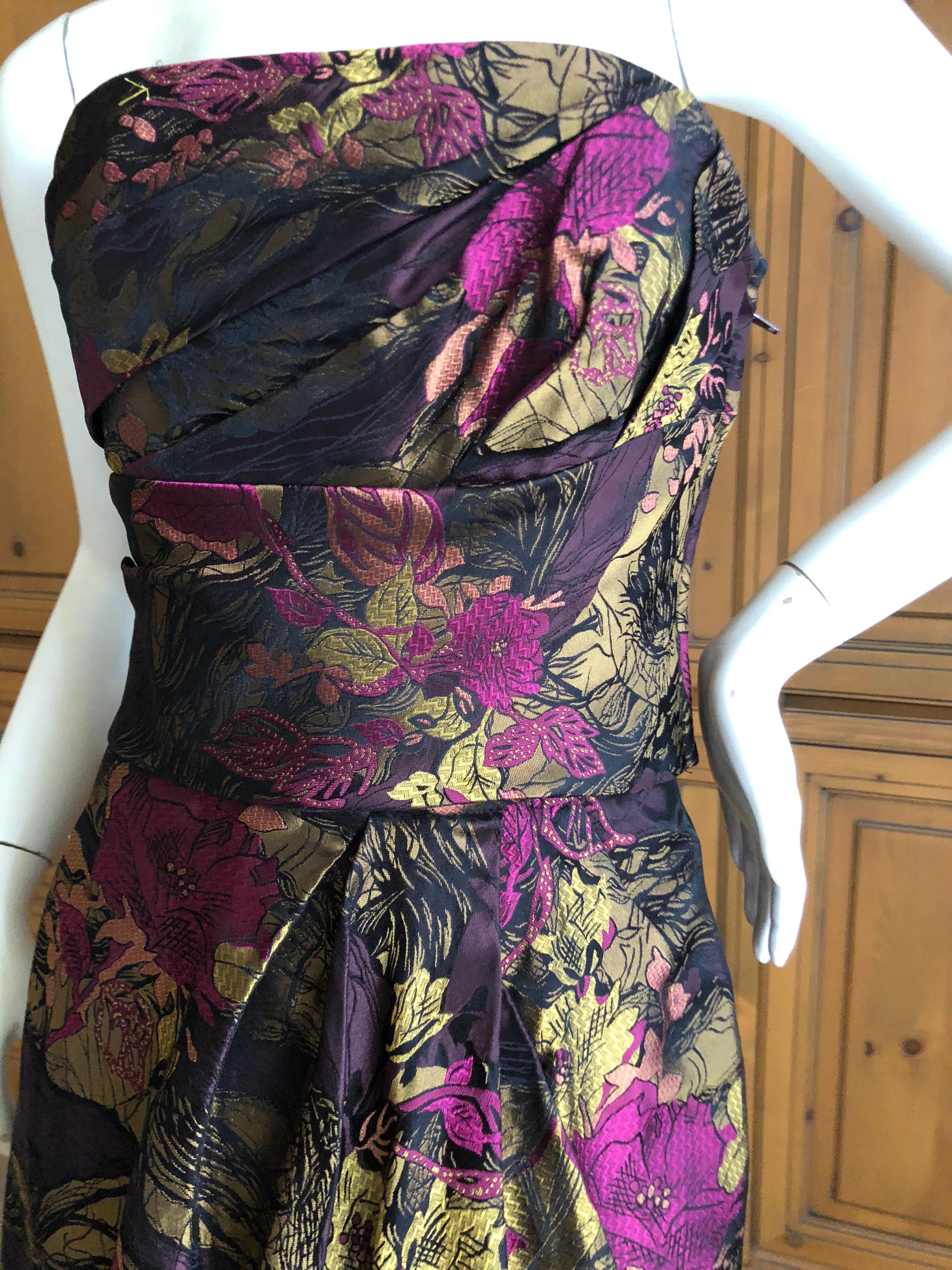 Christian Lacroix Vintage Floral Brocade Three Piece Evening Ensemble For Sale 3