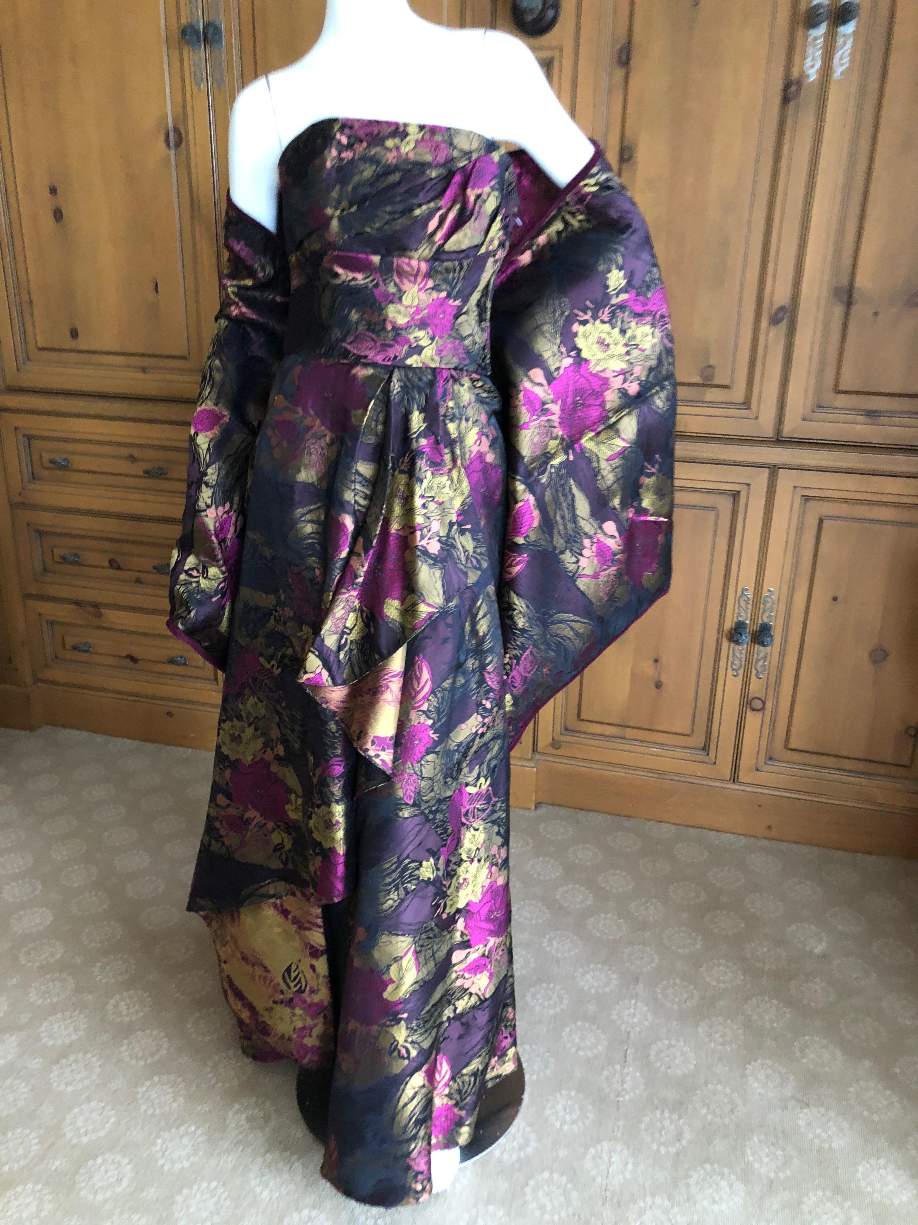 Christian Lacroix Vintage Floral Brocade Three Piece Evening Ensemble For Sale 7