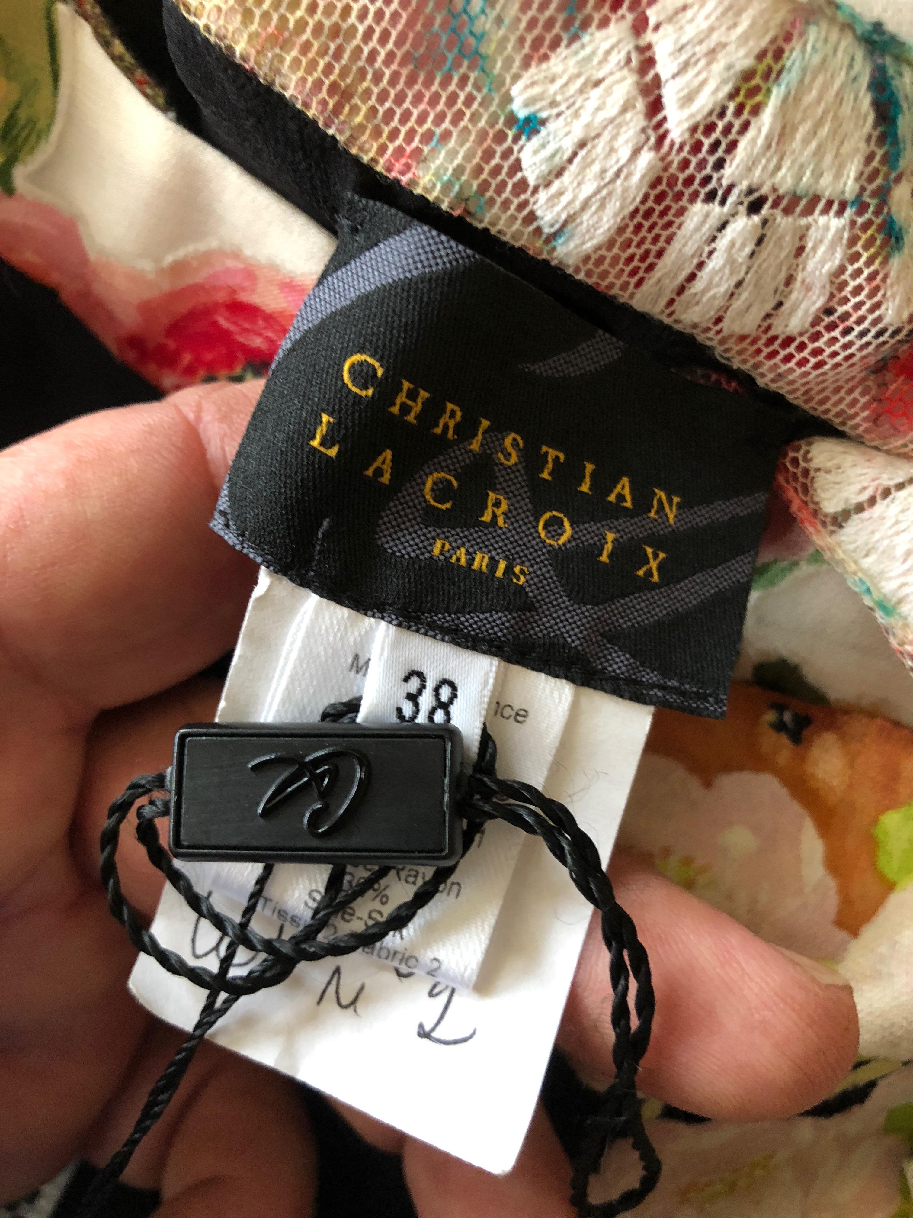 Christian Lacroix Vintage Evening Dress for Neiman Marcus NWT $3700 Size 38 For Sale 6