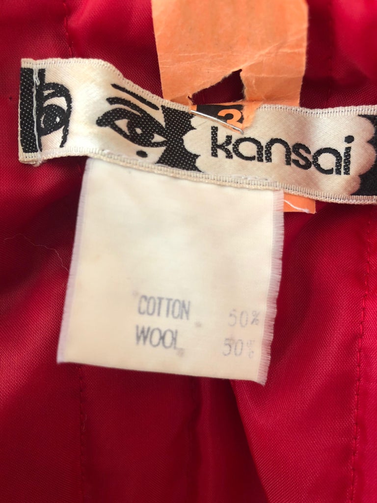 KANSAI YAMAMOTO Rare Collectible Unisex Varsity Coat from 1981 For Sale ...