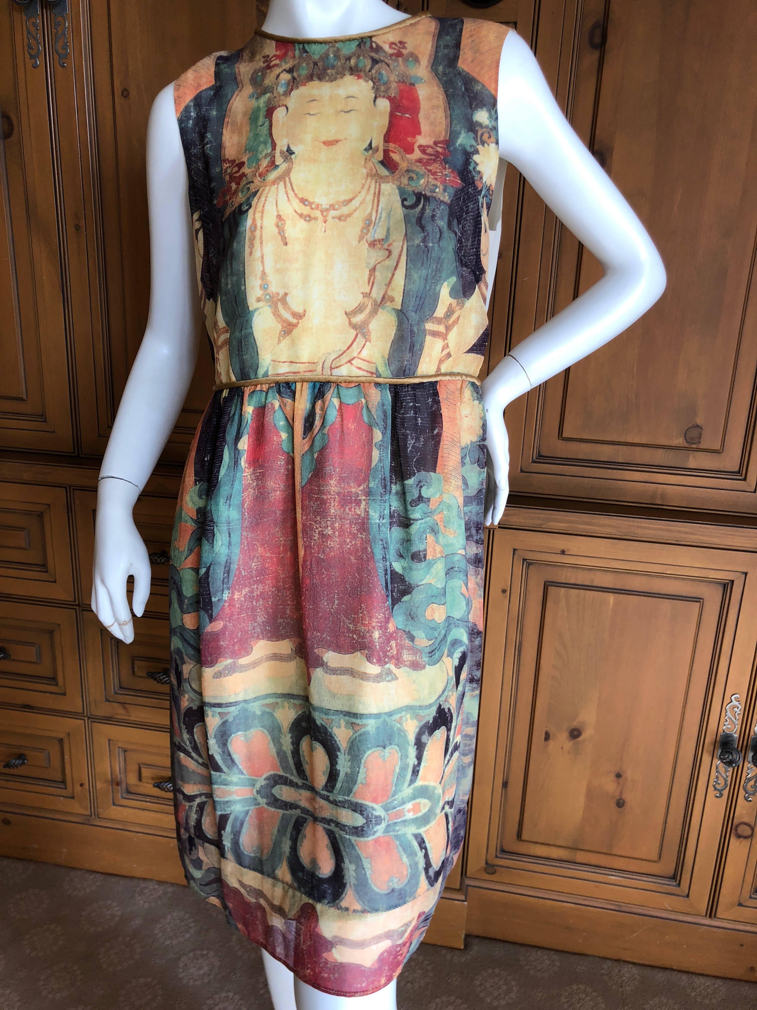 Vivienne Tam Vintage Buddha Dress
This is such a charming piece, with beautiful Cloisonné beads on the straps


Bust  38