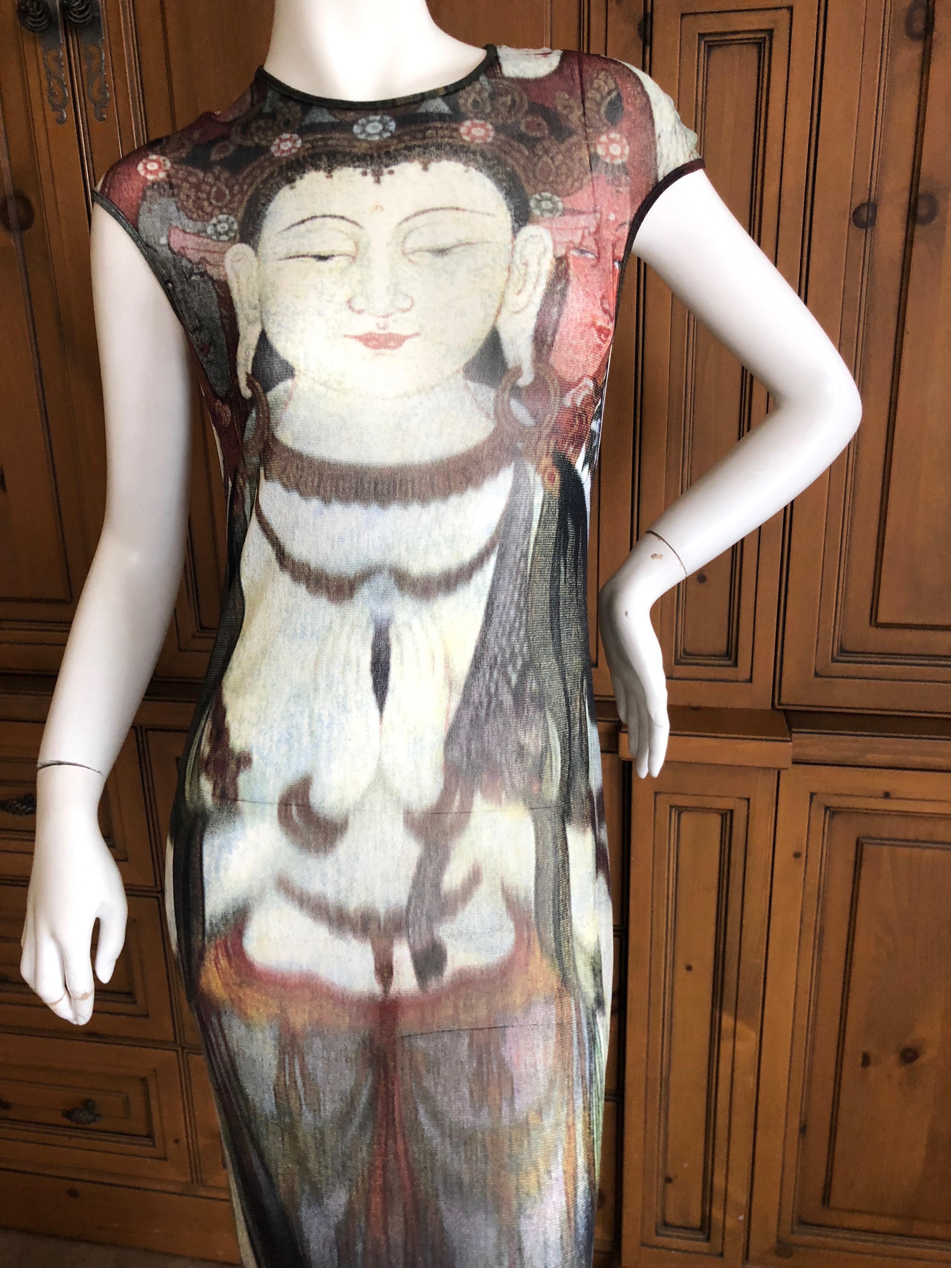 Vivienne Tam Vintage Mesh Buddha Dress  In Excellent Condition In Cloverdale, CA