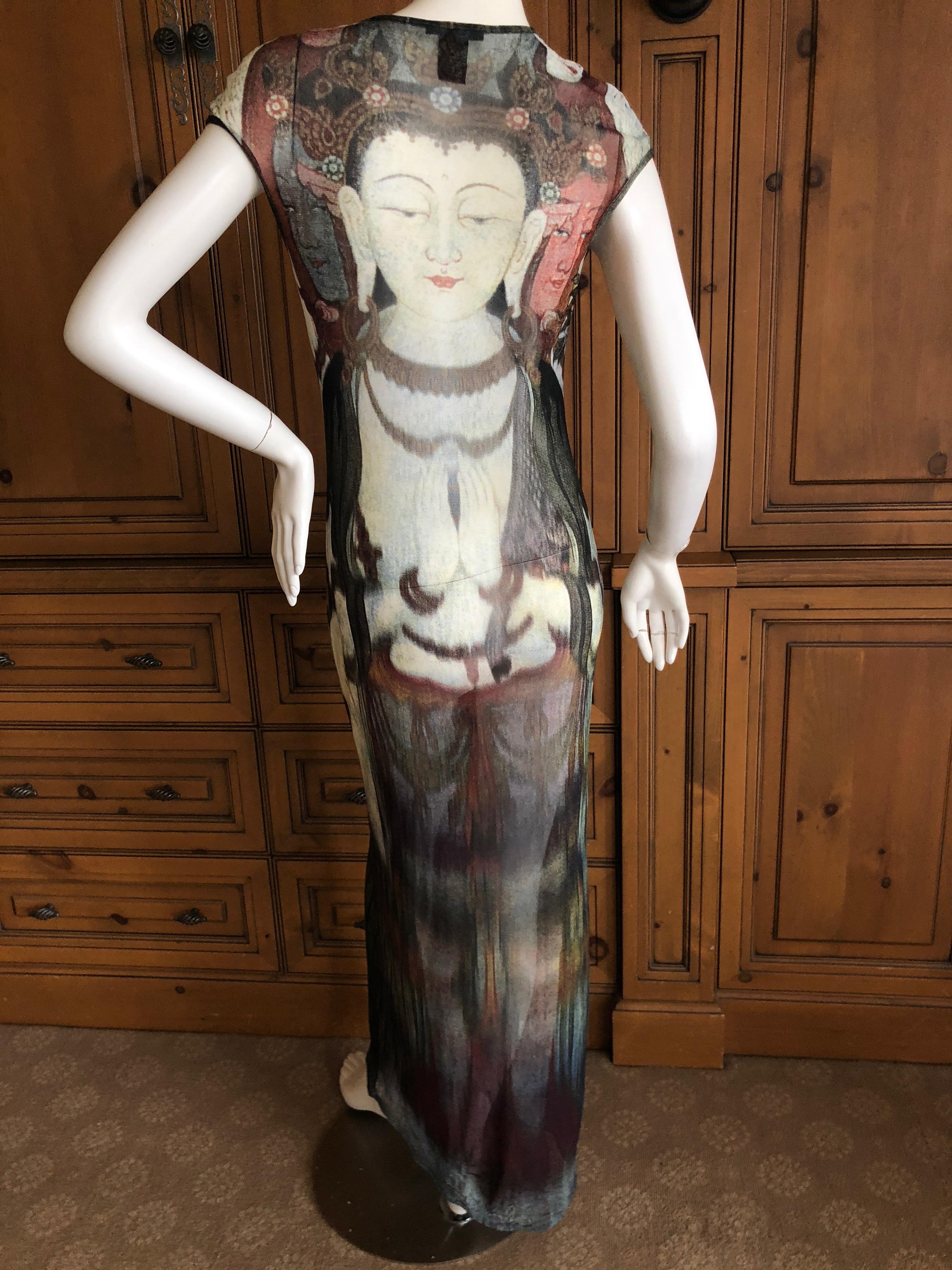 Vivienne Tam Vintage Mesh Buddha Dress  1