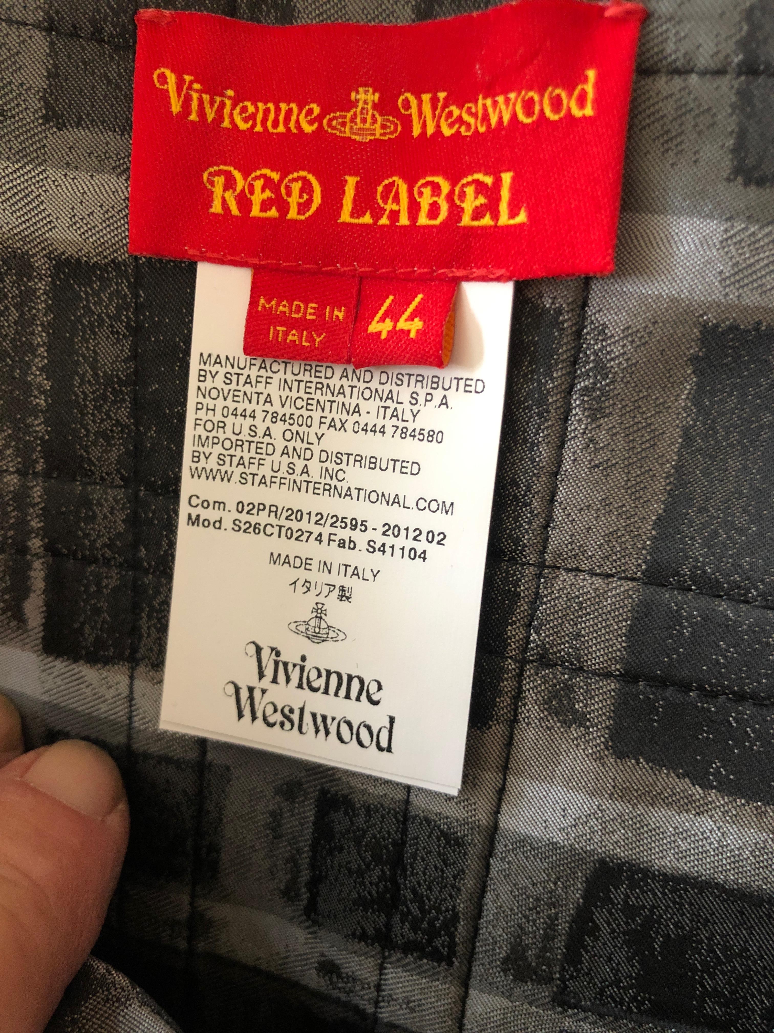 Vivienne Westwood Red Label Taffeta Off the Shoulder Dress w Inner Corset  For Sale 3