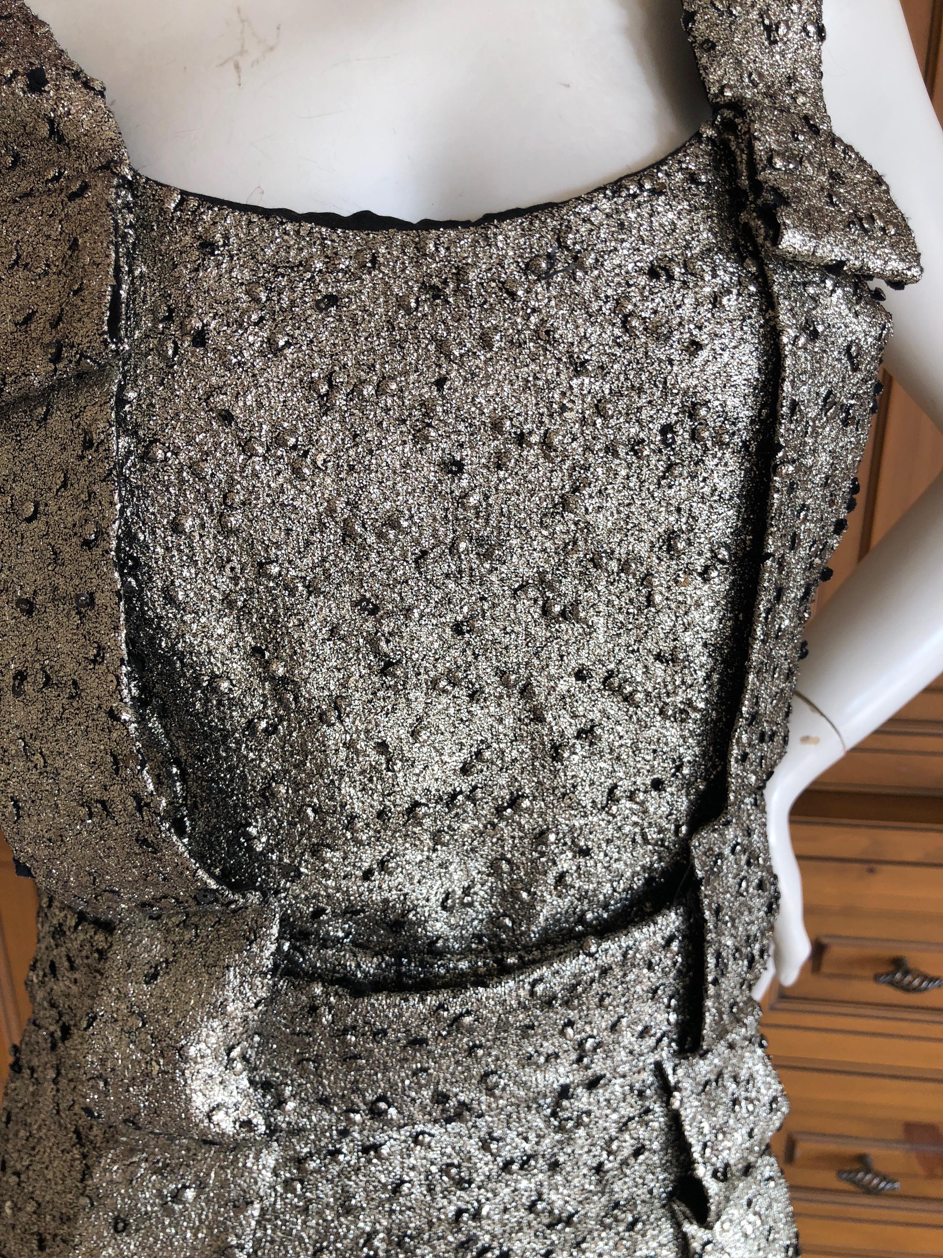 Vivienne Westwood Anglomania 2011 Glittery Silver Cocktail Dress 3