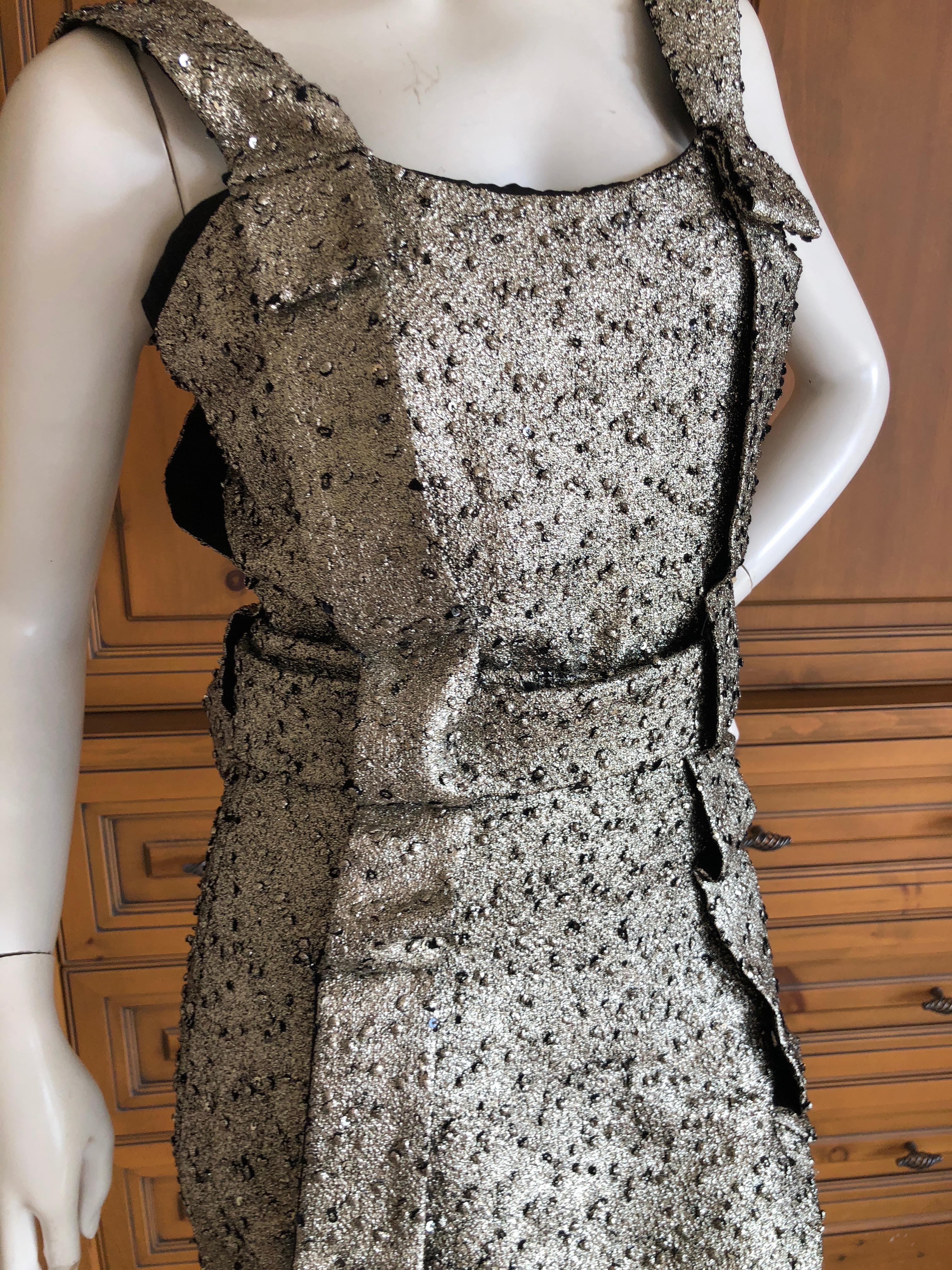 Vivienne Westwood Anglomania 2011 Glittery Silver Cocktail Dress 4
