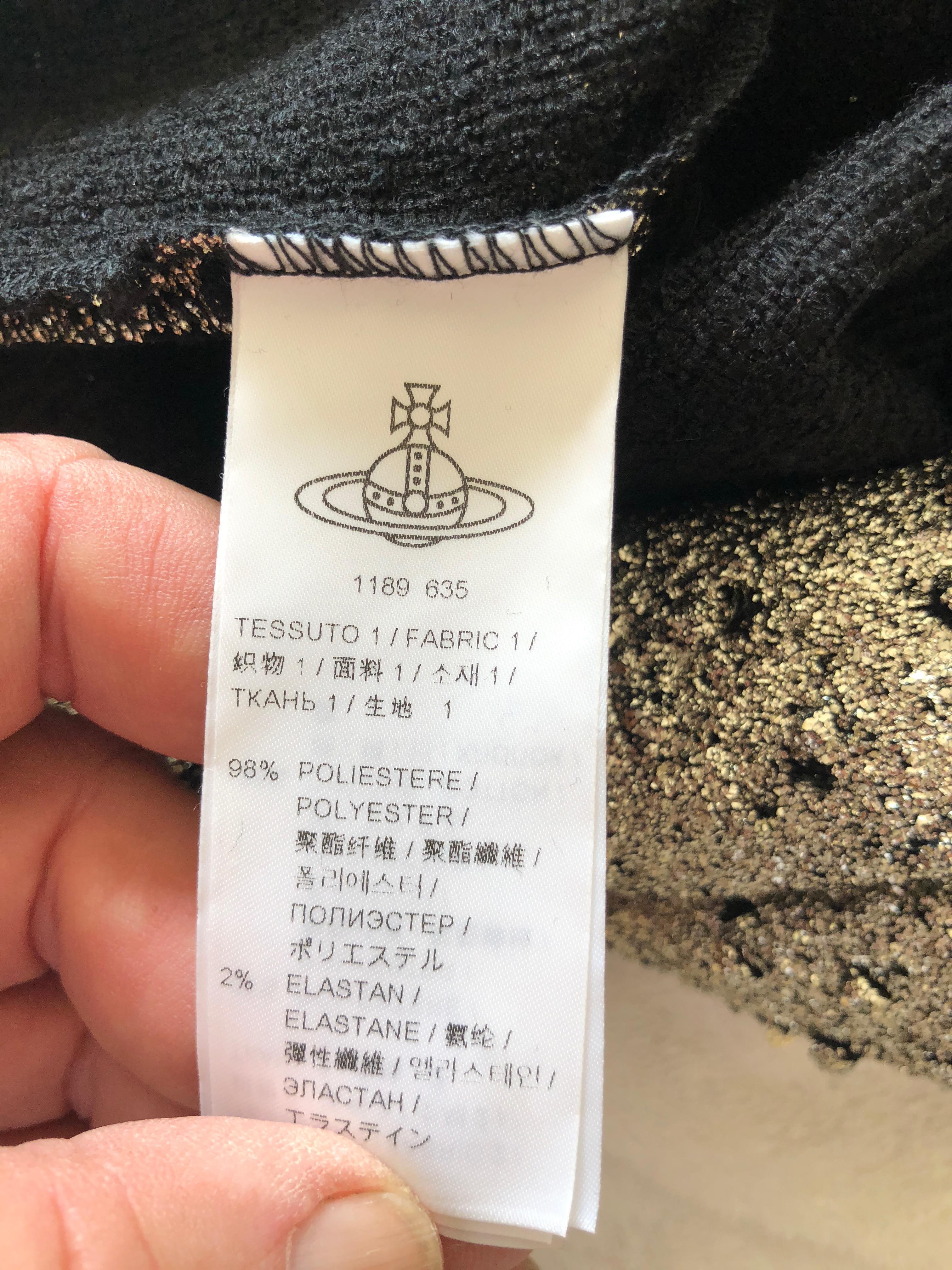 Vivienne Westwood Anglomania 2011 Glittery Silver Cocktail Dress 6