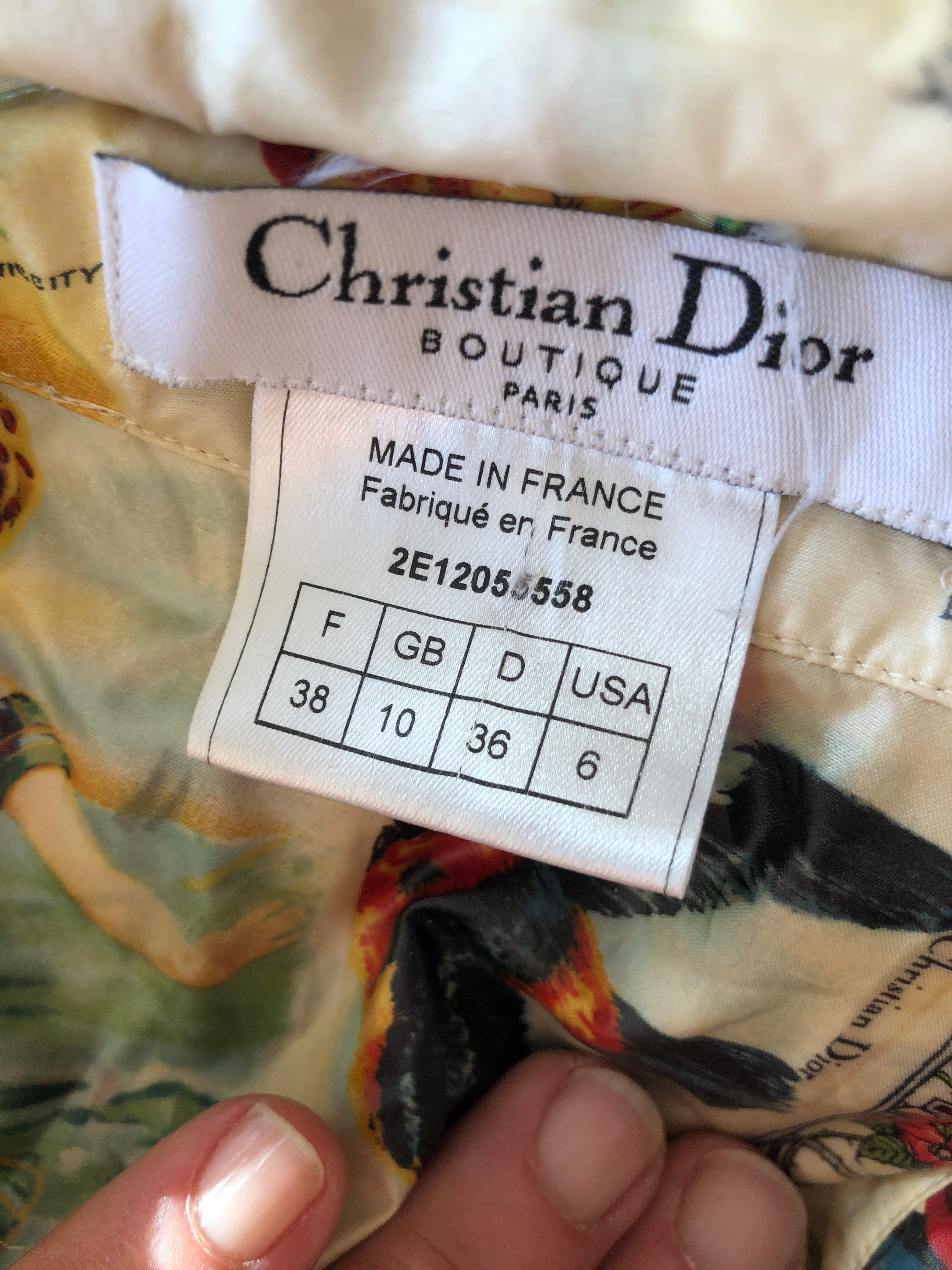 Christian Dior by John Galliano Spring 2002 Waxed Silk Taffeta Shirt  For Sale 5