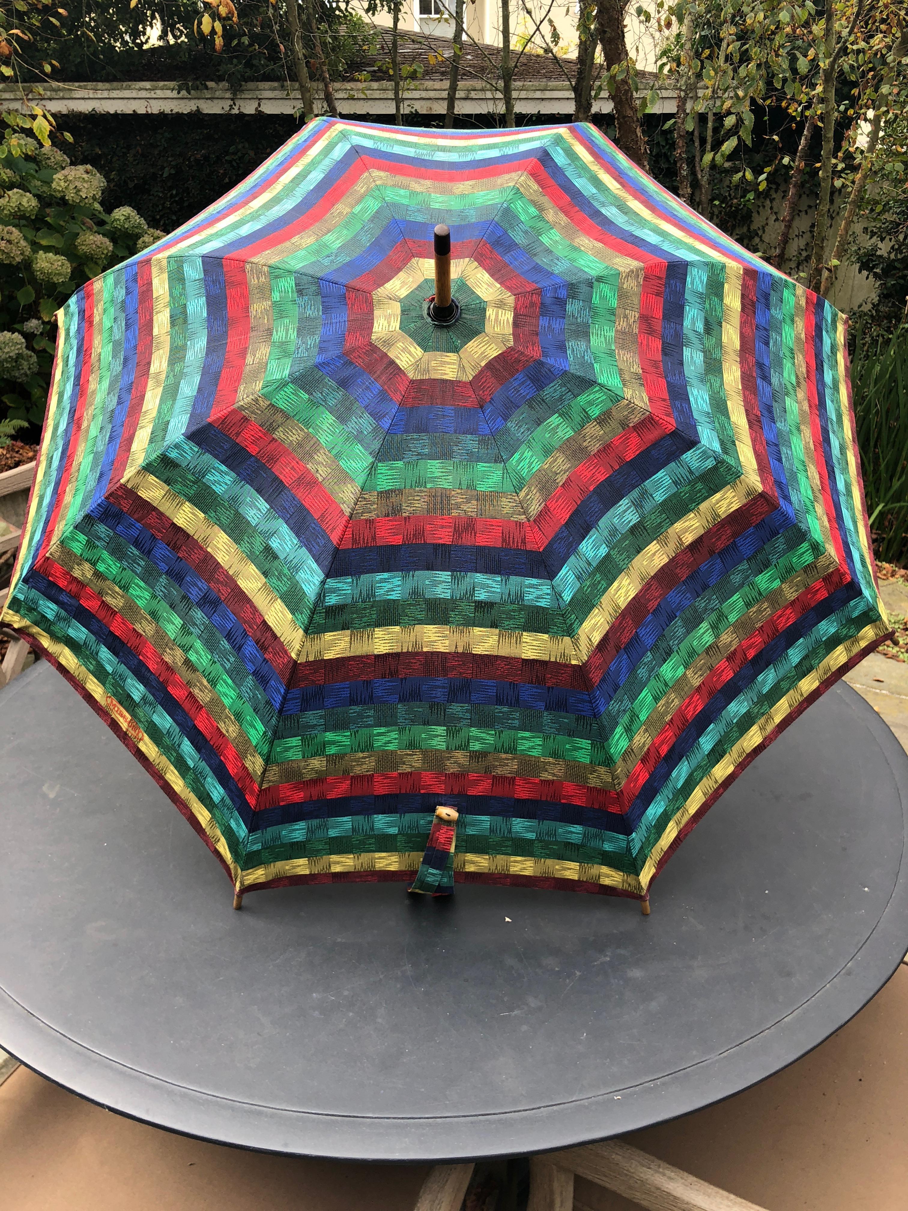 Missoni Vintage Large Wood Handled Umbrella
Length: 24.5