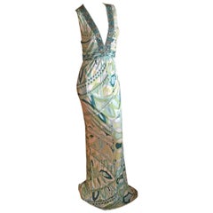 Emilio Pucci Bead Embellished Maxi Dress