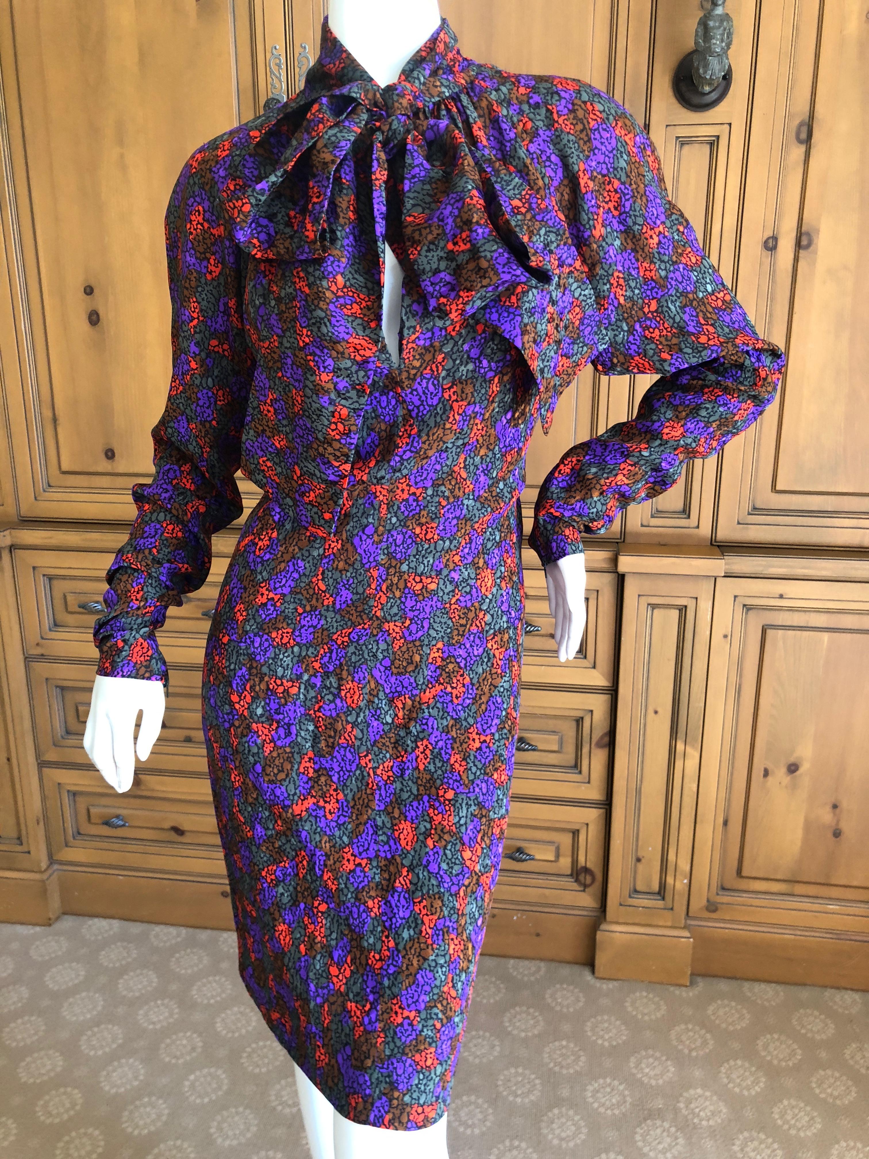 Yves Saint Laurent Rive Gauche 70's Silk Dress with Pussy Bows
So delightfully French. 
Size 36 
Bust 36