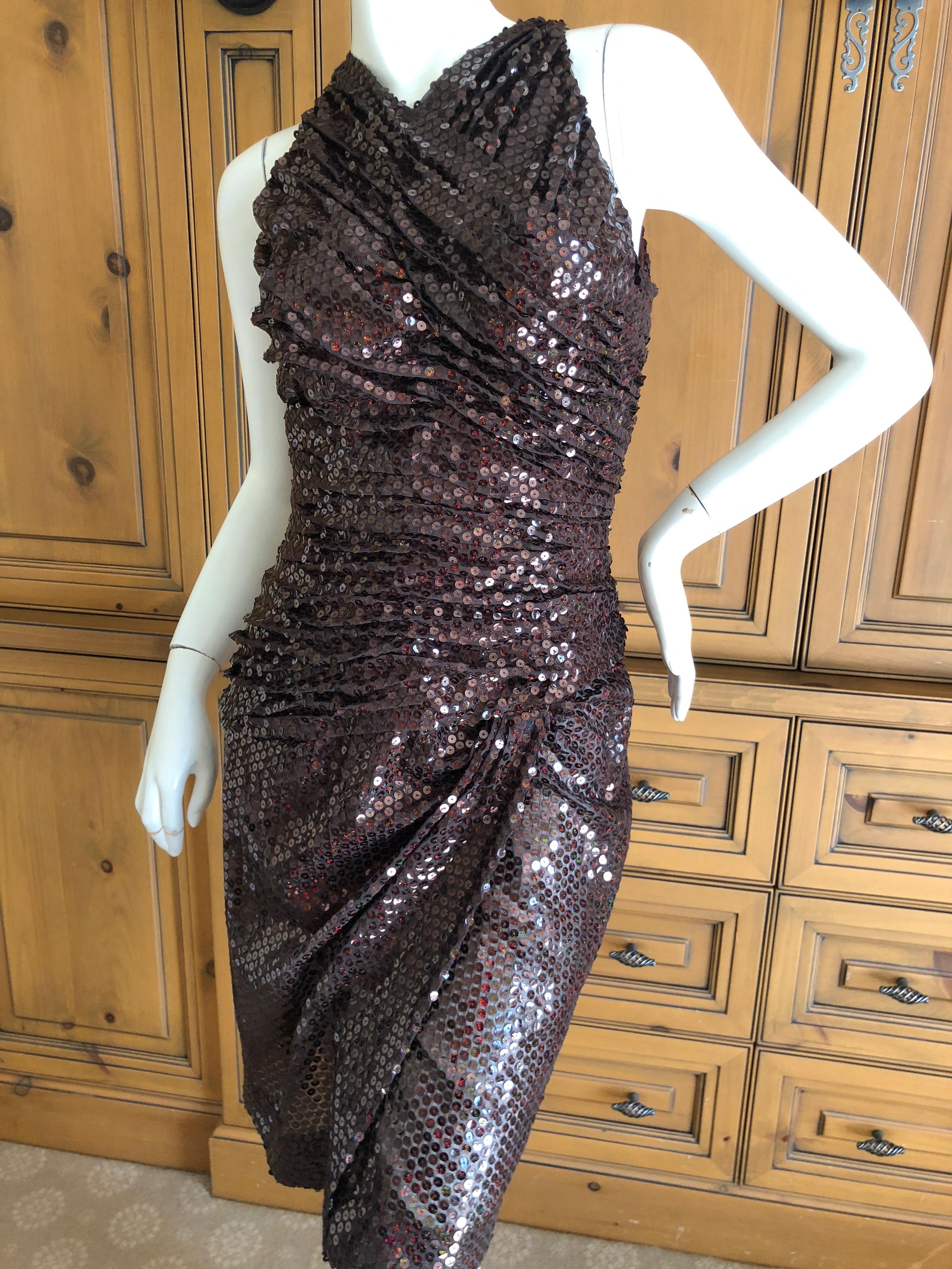 Vicky Tiel Couture Paris Bergdorf Goodman 80's Sequin Sleeveless Cocktail Dress
The witty quote was 