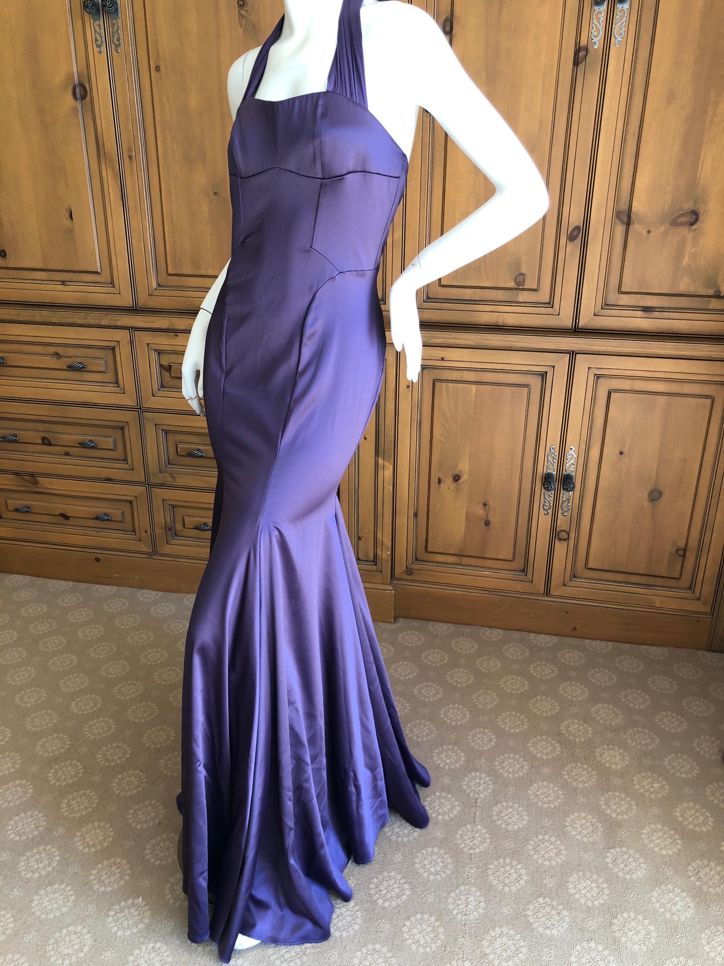 purple dress with shawl