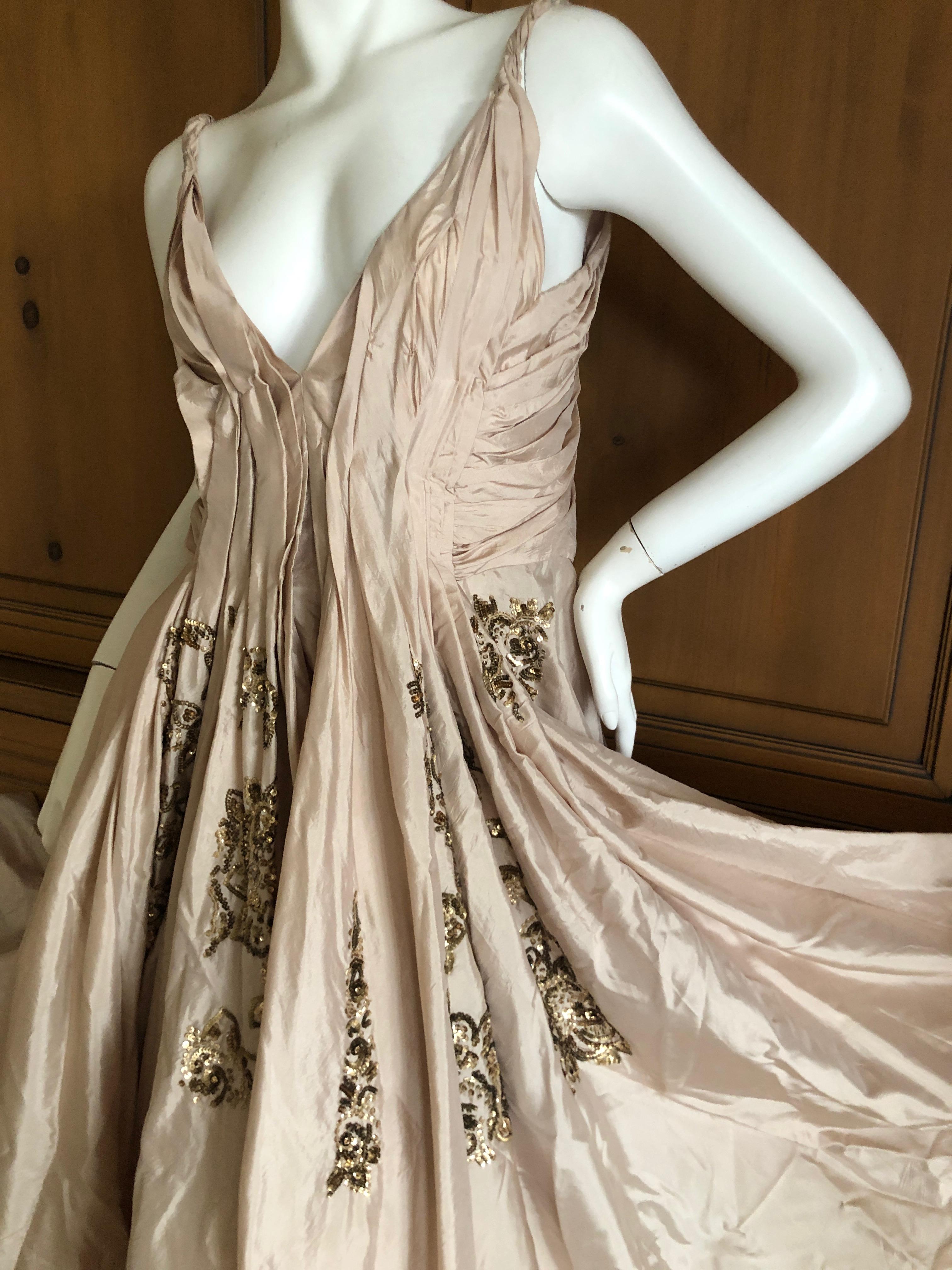 Women's Dior by John Galliano S/S 2007 Voluminous Balloon Evening Dress w Sequin Flowers