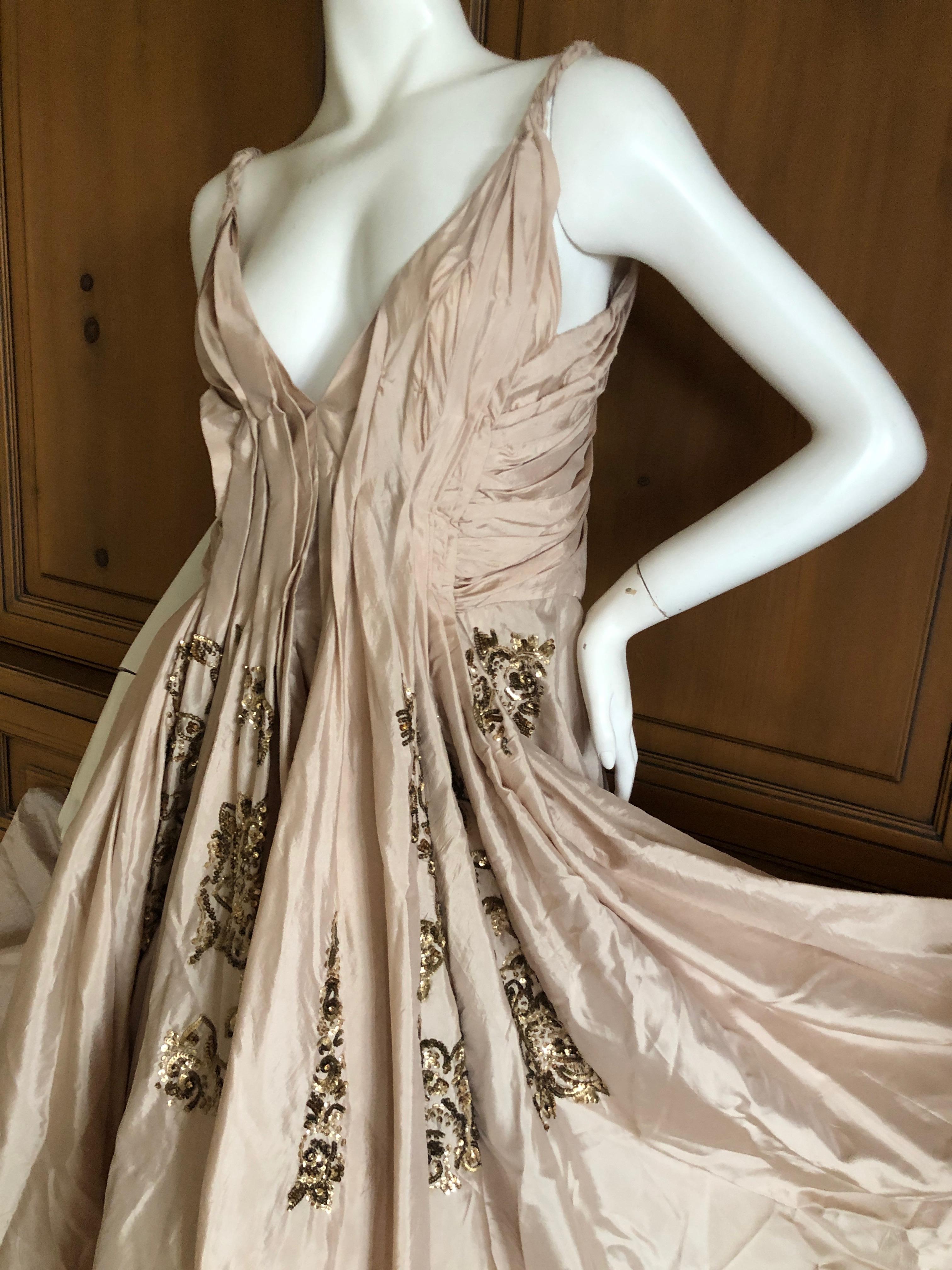 Dior by John Galliano S/S 2007 Voluminous Balloon Evening Dress w Sequin Flowers 1