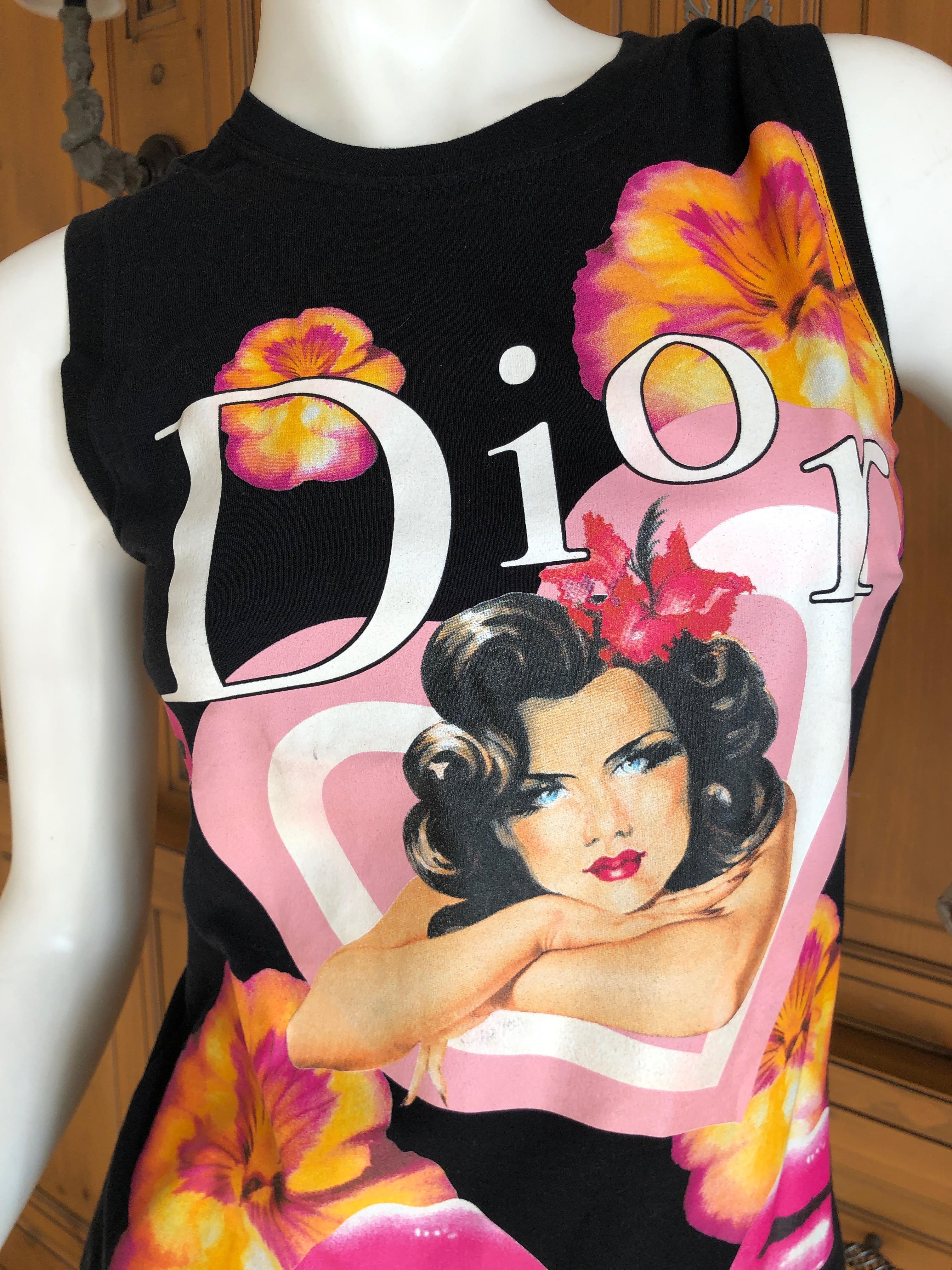 Christian Dior by John Galliano Surrealist Pansy Lip Print Two Piece Sweater Set For Sale 6