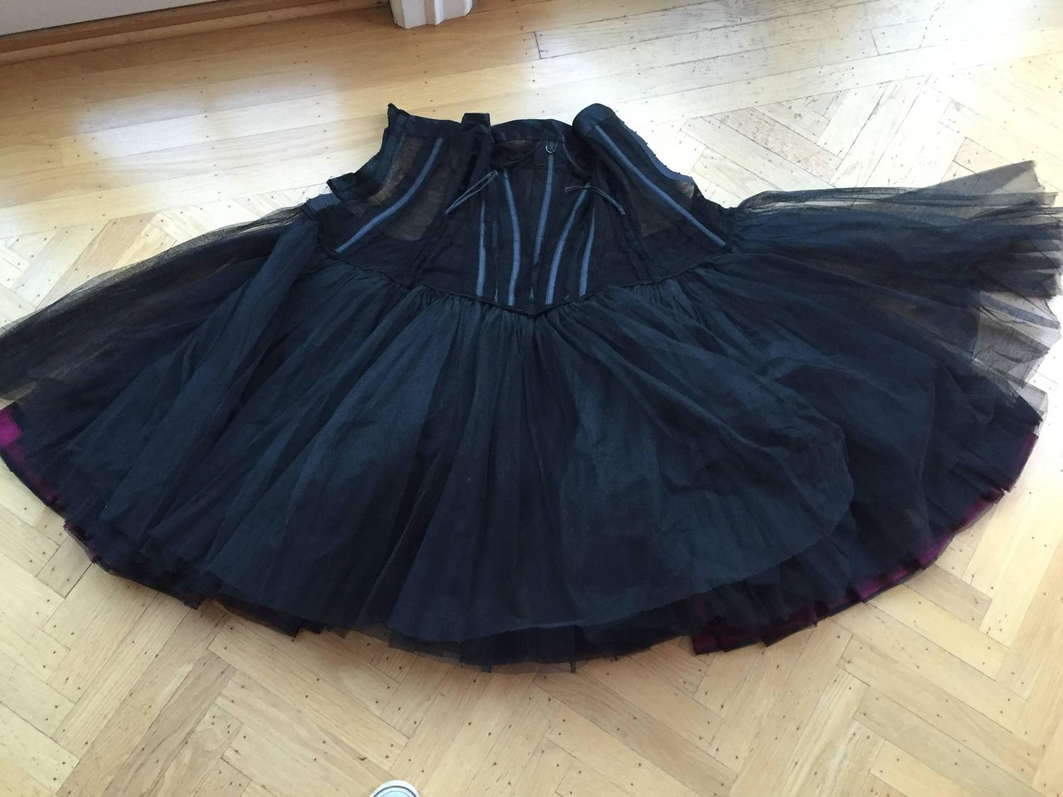 Christian DIor Attr A' 1954 Haute Couture Tulle Boned Bustier Under