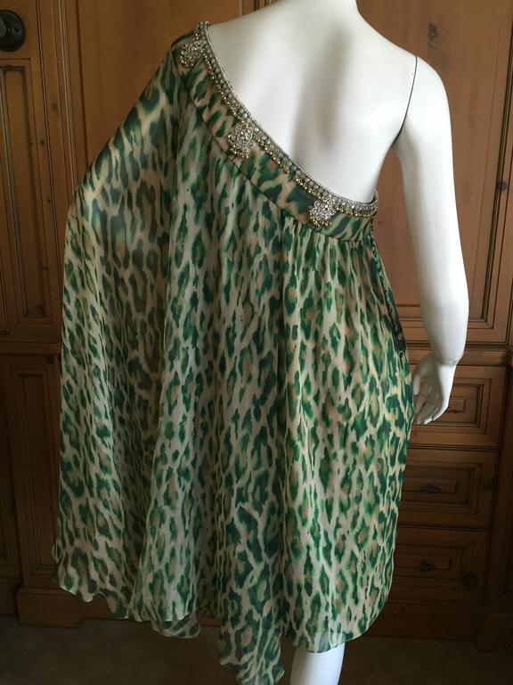 Christian Dior by Galliano Embellished Silk Indian "Sari" Style Leopard