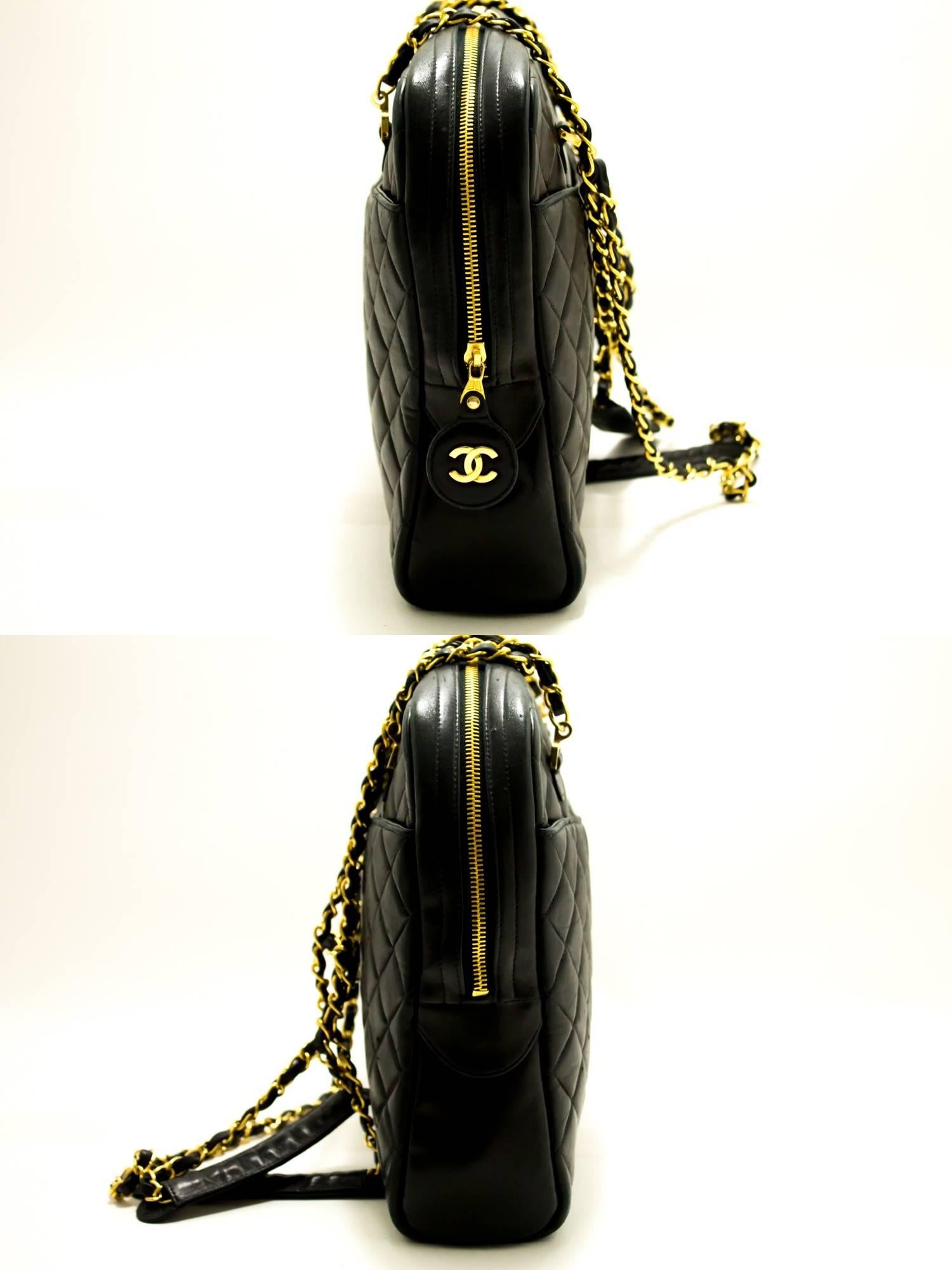 chanel quilted chain shoulder bag