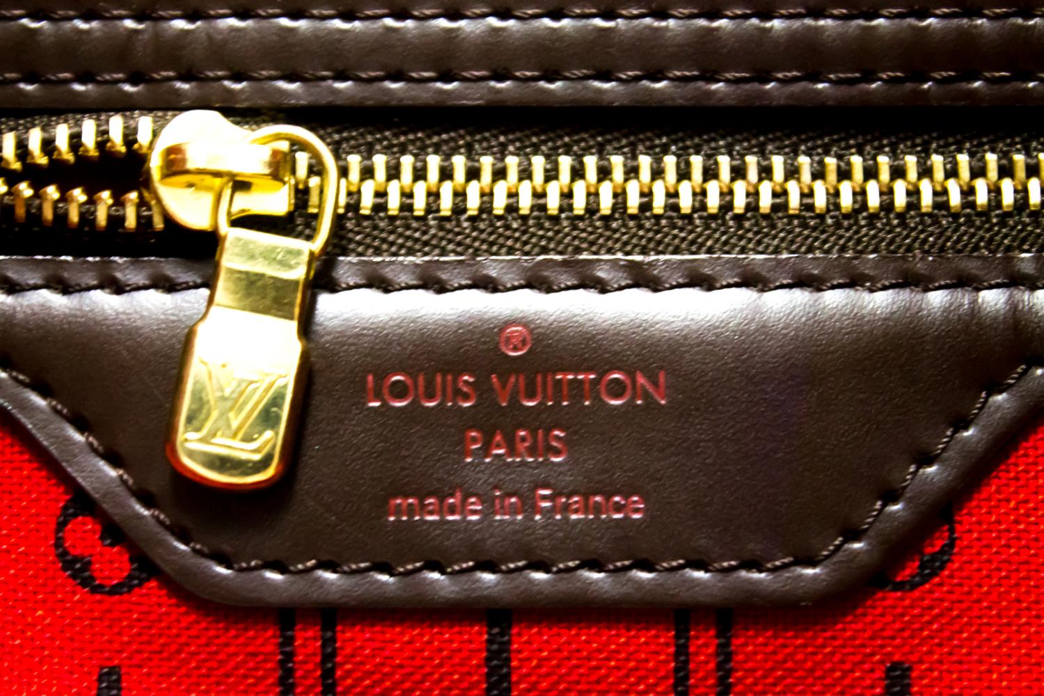 Louis Vuitton Damier Ebene Neverfull PM Shoulder Bag Canvas Tote 4