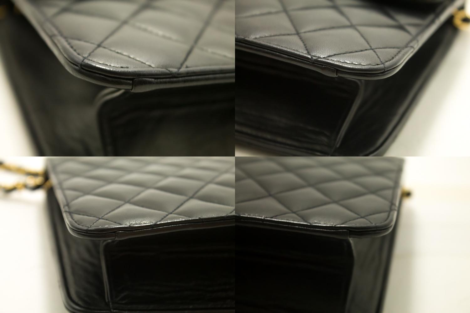 Chanel Chain Black Quilted Flap Lambskin Shoulder Bag Clutch 3