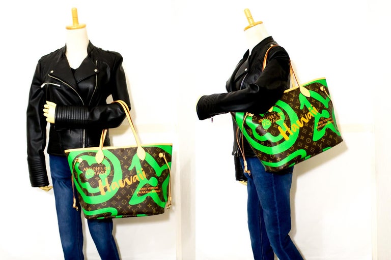 Louis Vuitton NEW Hawaii Neverfull MM Monogram Shoulder Bag Tote For Sale at 1stdibs
