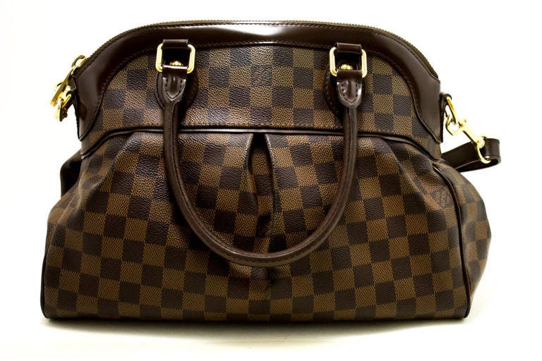 Louis Vuitton Trevi PM Damier Ebene Shoulder Bag Strap Canvas