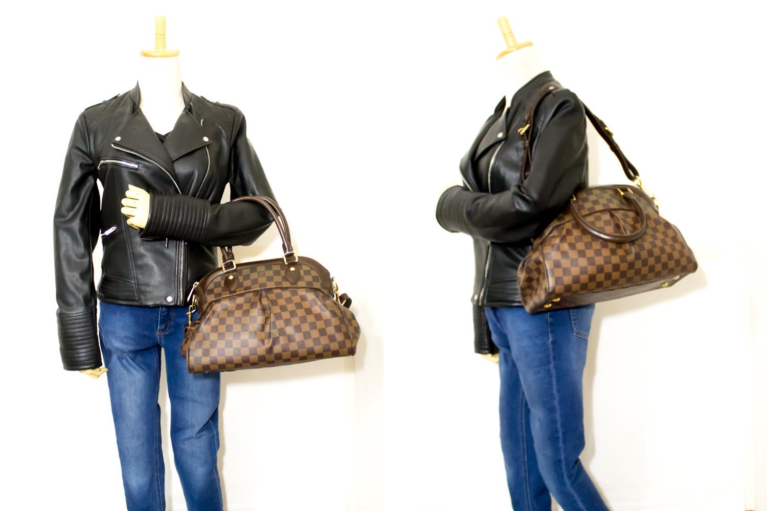 Louis Vuitton Trevi PM Damier Ebene Shoulder Bag Strap Canvas 3