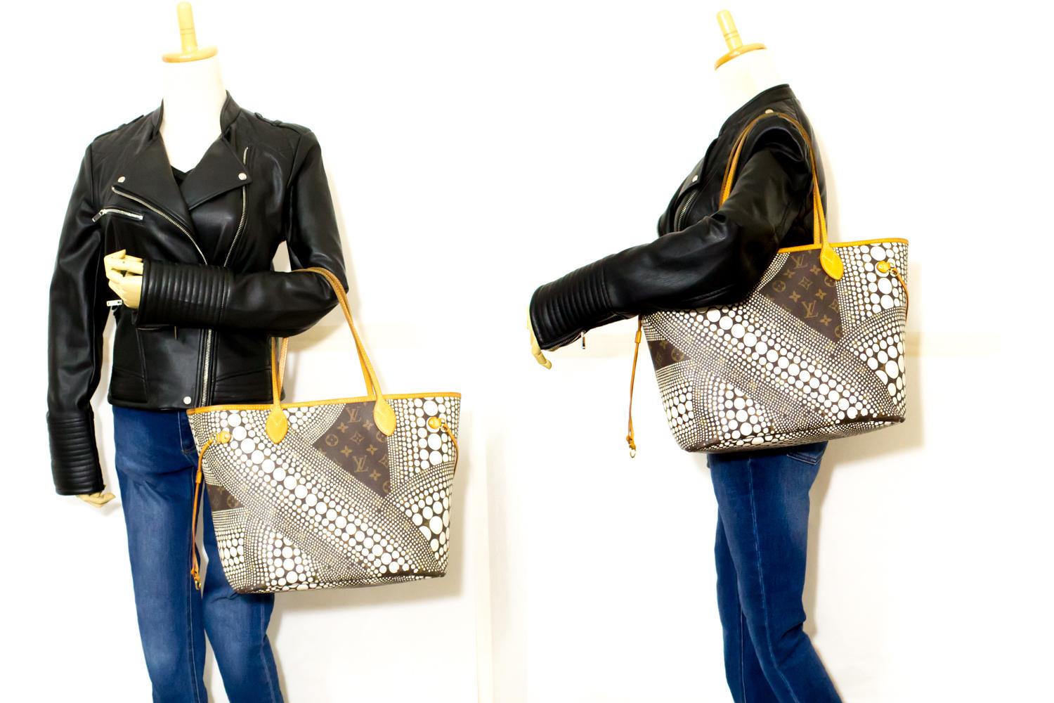 Louis Vuitton Yayoi Kusama Neverfull MM Monogram Shoulder Bag 4