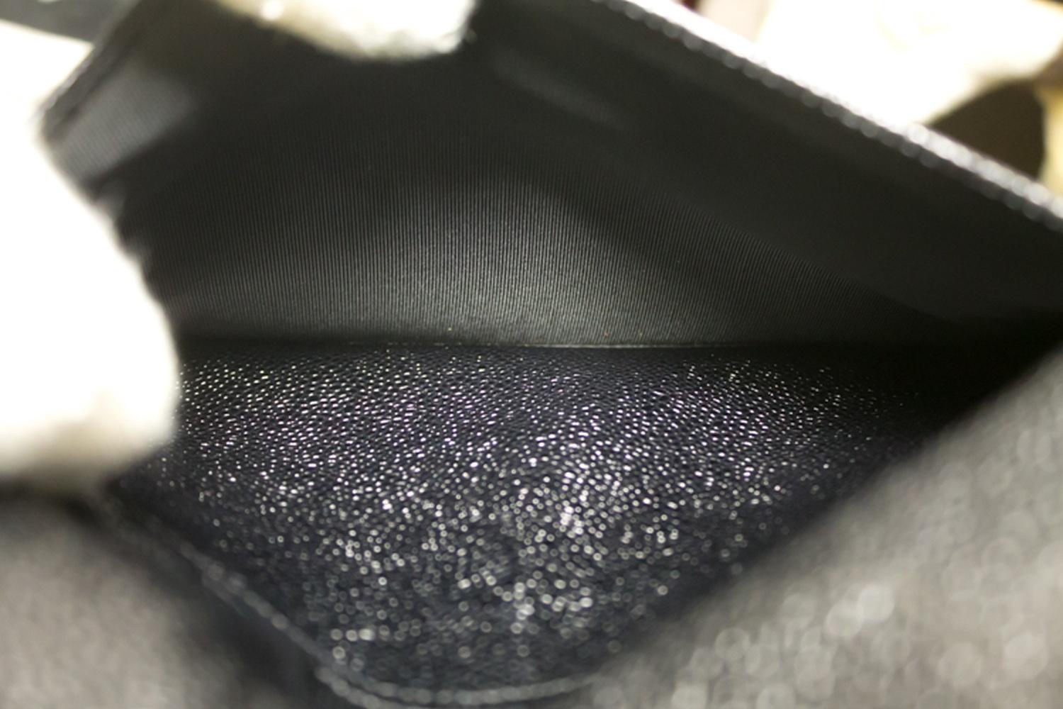 Chanel Caviar Large Chain Shoulder Bag Leather Black Gold Hardware 15