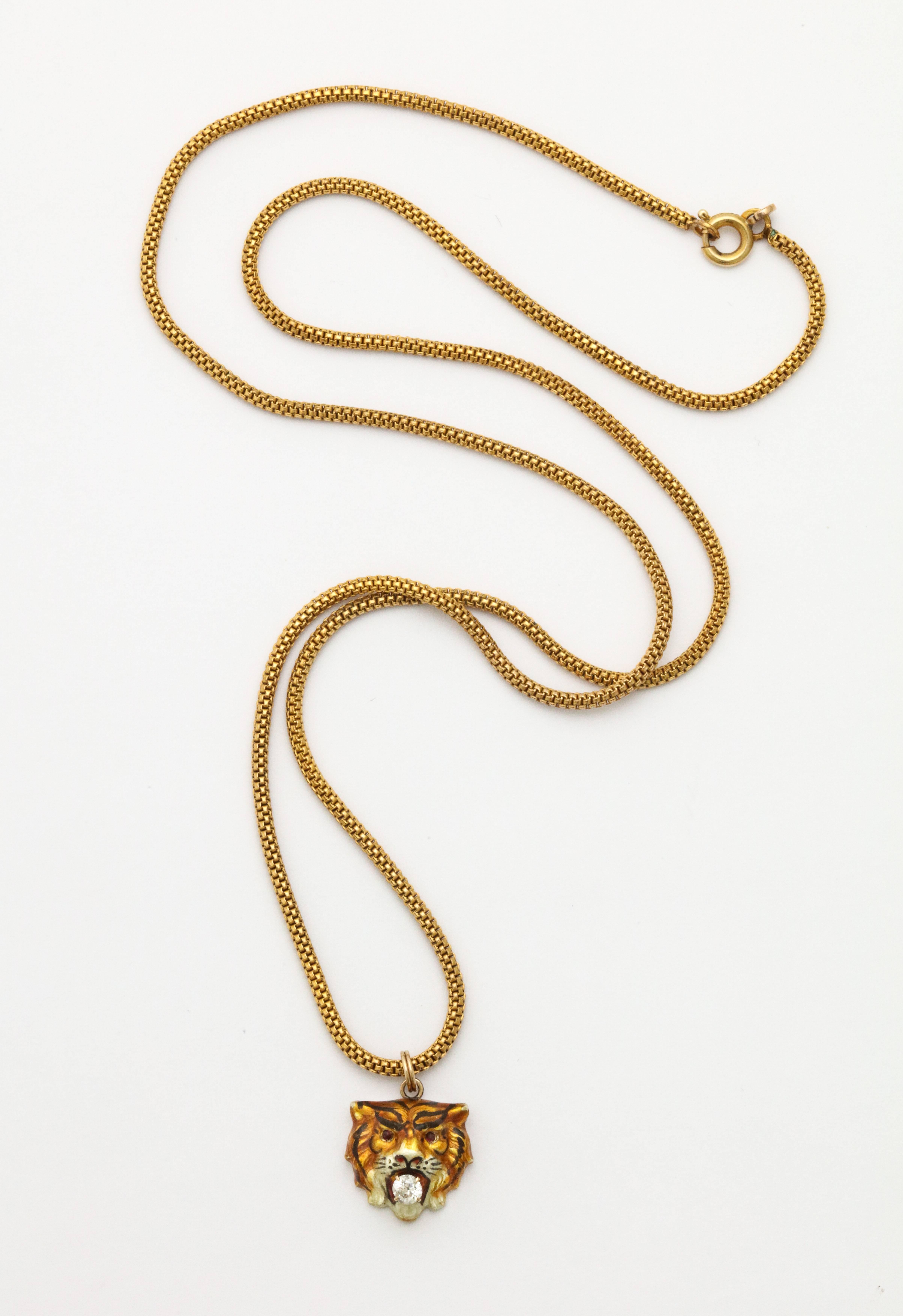 gold tiger pendant