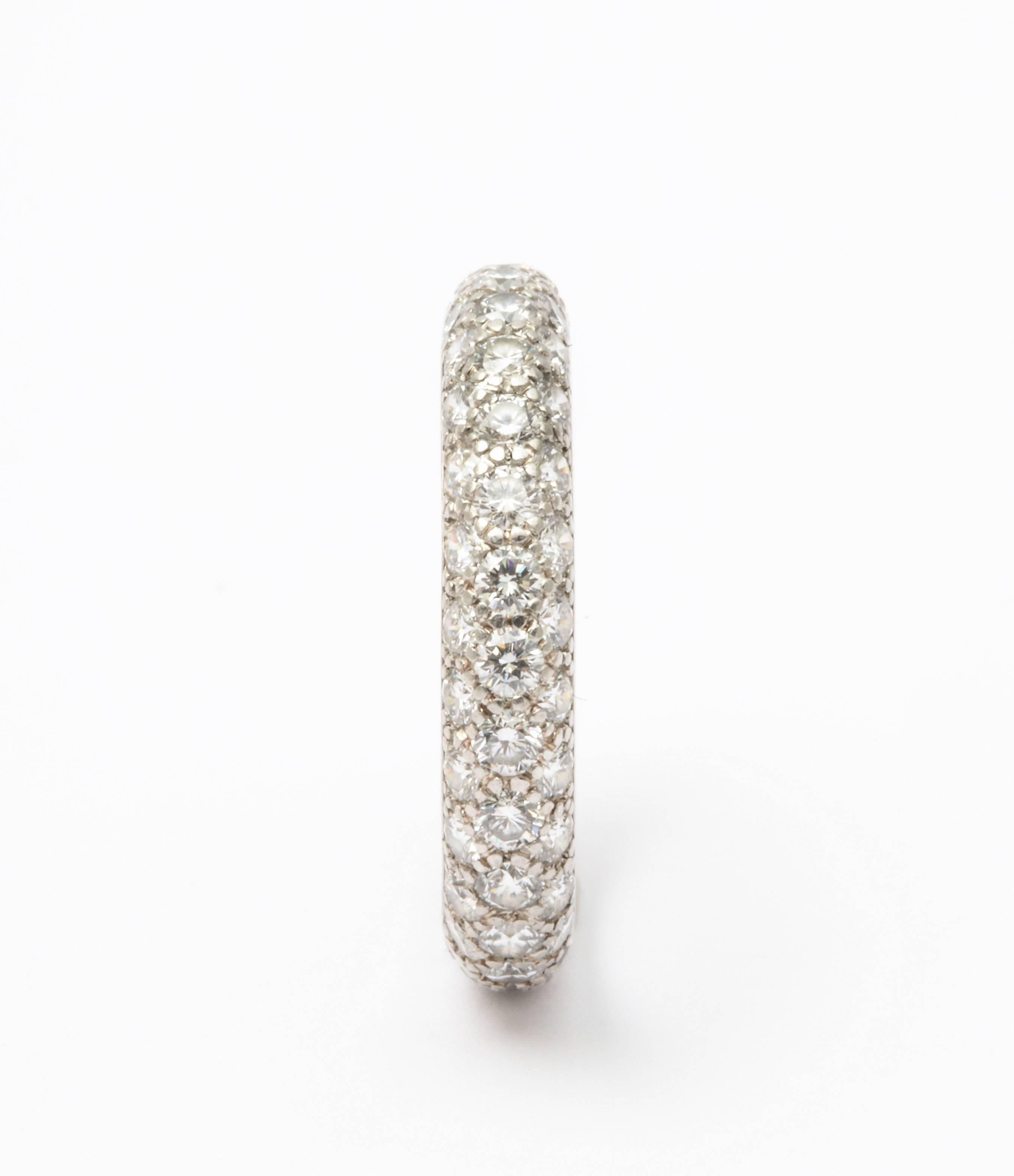 Art Deco Tiffany Diamond Etoile Eternity Band For Sale